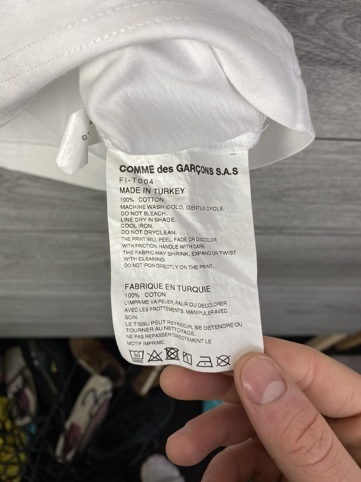 Comme des Garcons SHIRT Come Des Garcons SHIRT Splaf T Shirt Tee Size US XL / EU 56 / 4 - 9 Thumbnail