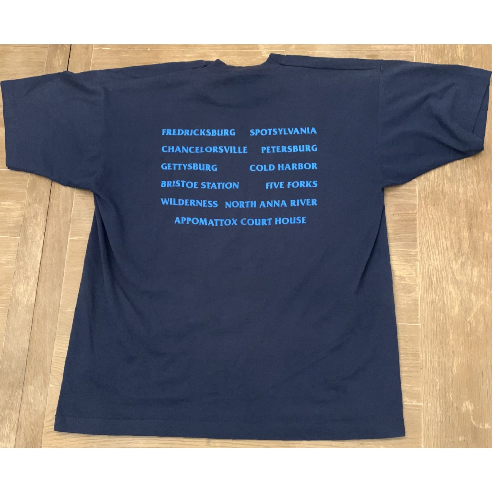Fruit Of The Loom VINTAGE Fruit of the Loom T-Shirt XL Blue 142nd Pennsylvania Volunteer Infantry Battles War Mens Size US XL / EU 56 / 4 - 4 Thumbnail