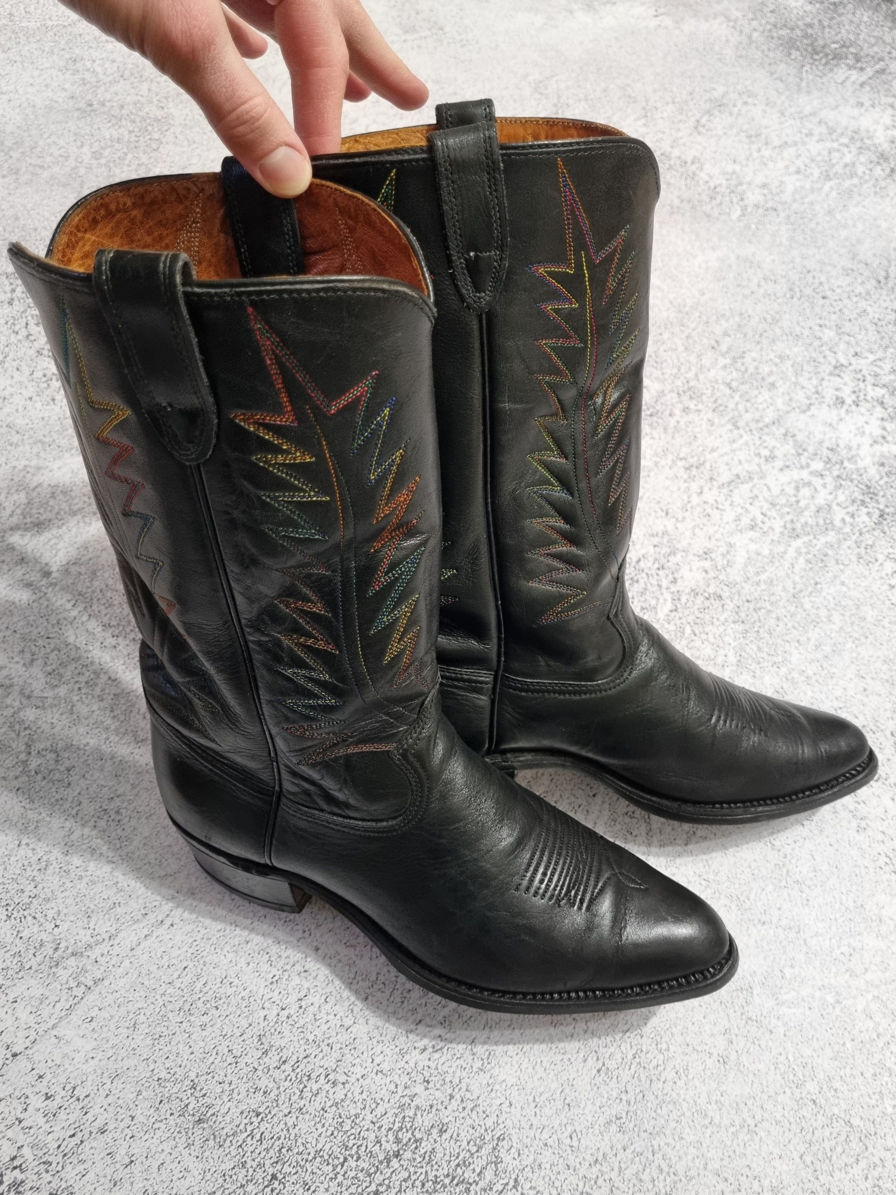 Vintage Vintage Leather Cowboy Western Boots Size US 10.5 / EU 43-44 - 4 Thumbnail