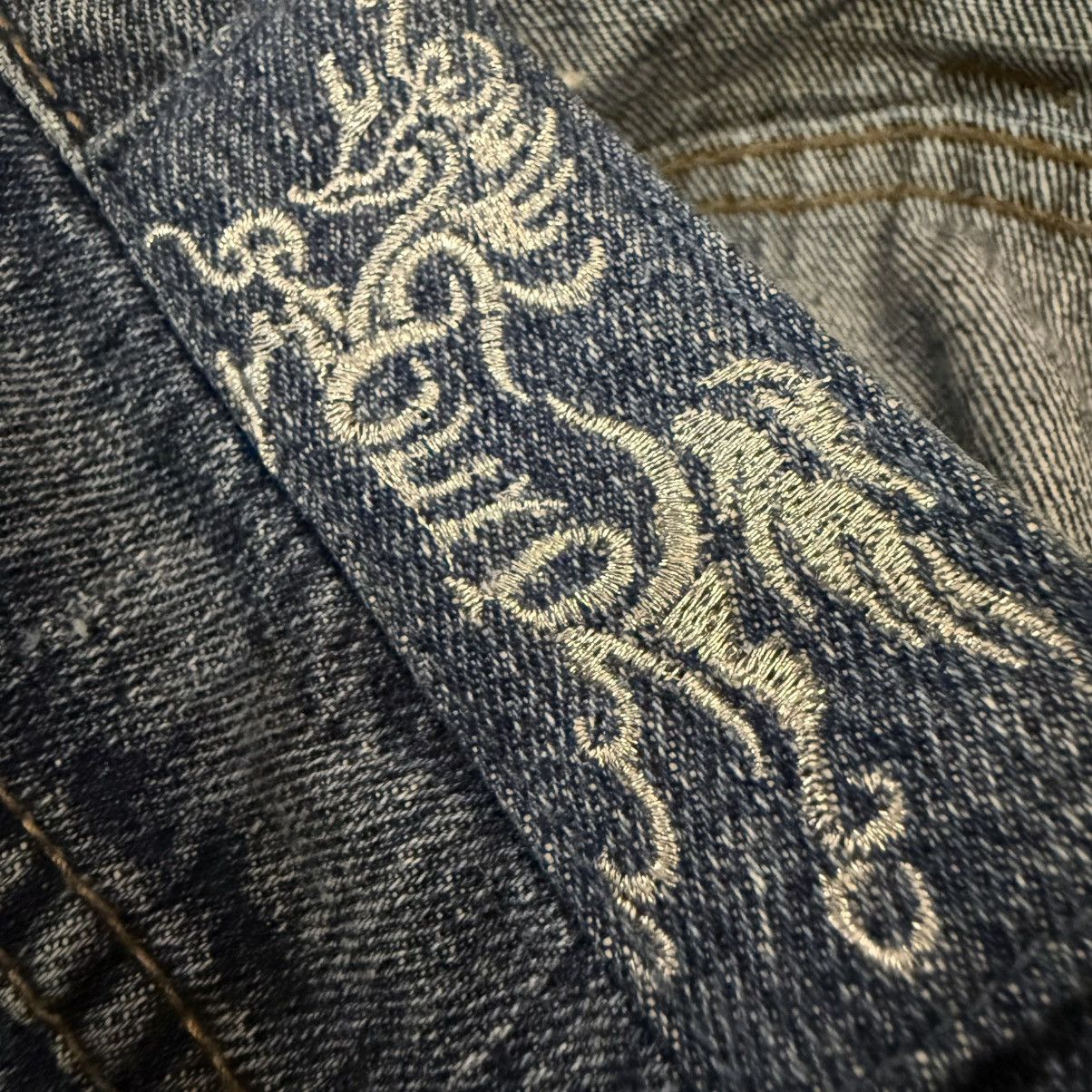 Hysteric Glamour 🔥🇯🇵 Super Baggy Euro Tribal Distressed Denim y2k Style Size US 34 / EU 50 - 16 Thumbnail