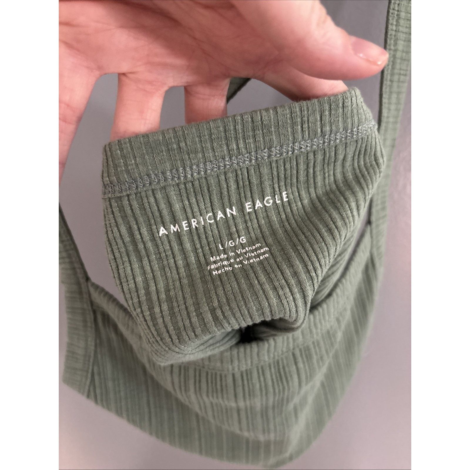 American Eagle Outfitters American Eagle Green Tank Size L / US 10 / IT 46 - 3 Thumbnail