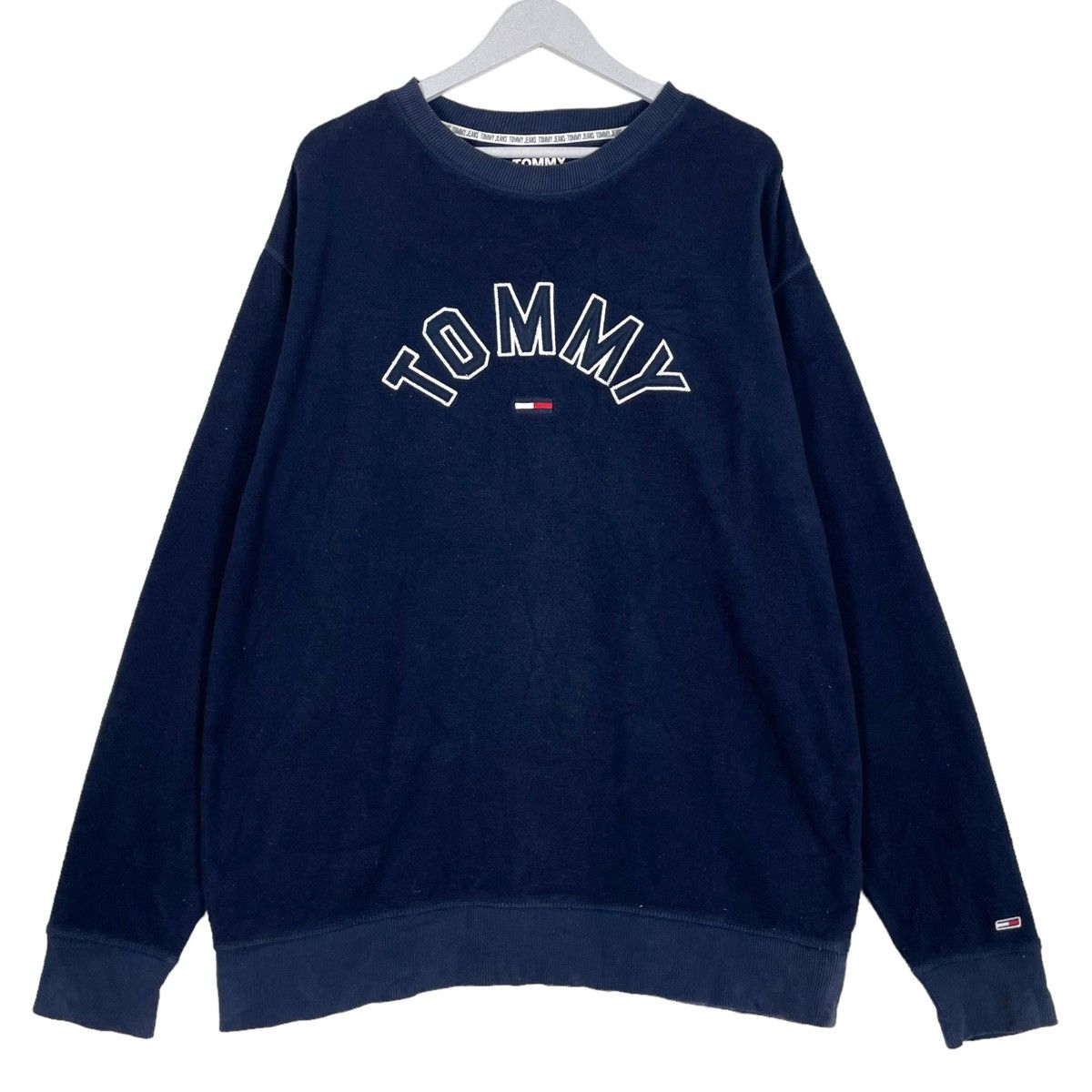 Tommy Hilfiger 💥TOMMY HILFIGER CREWNECK LOGO PULLOVER BAGGY SWEATSHIRT Size US L / EU 52-54 / 3 - 1 Thumbnail