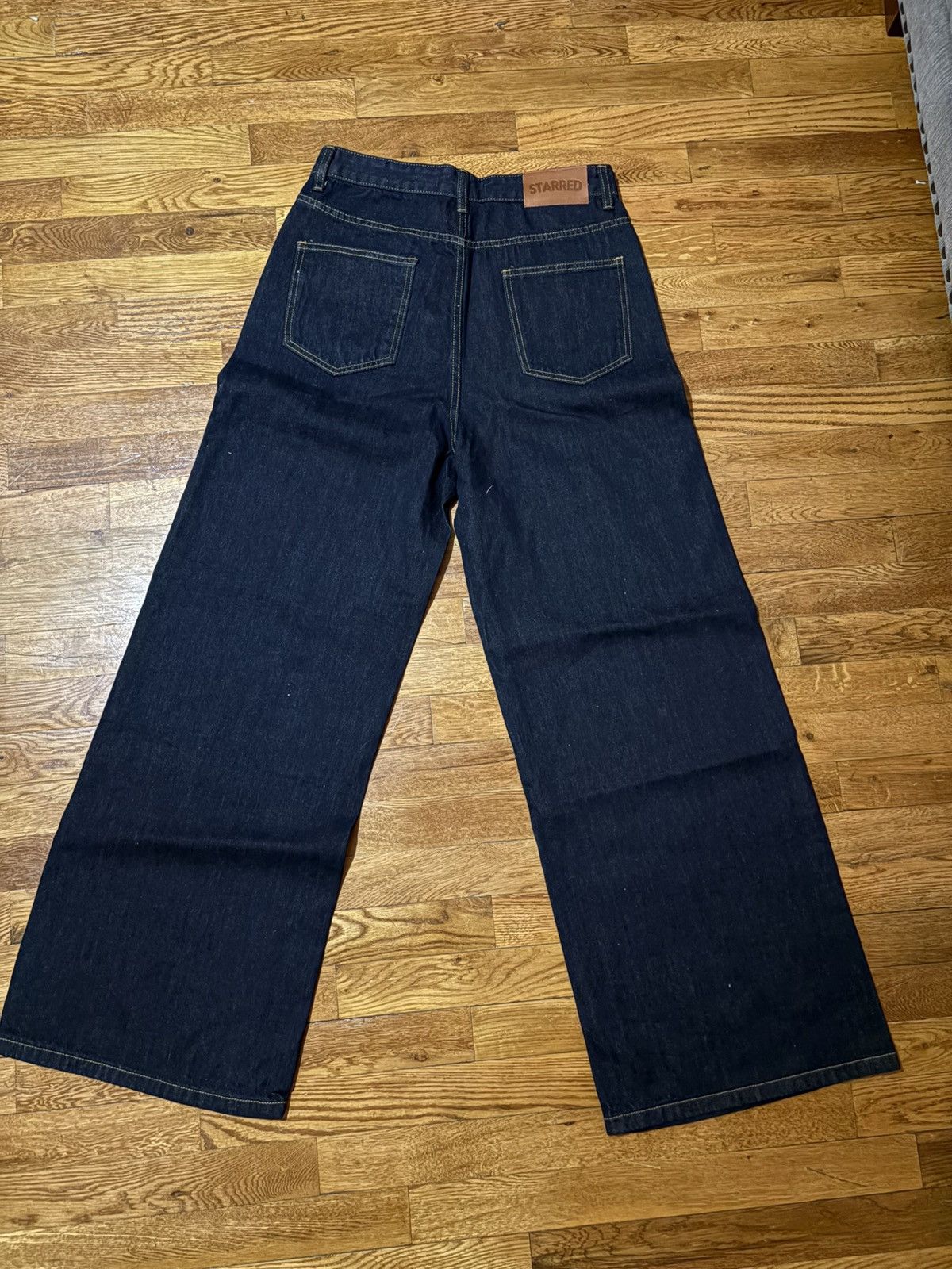 Other Starred Navy wide leg jeans Size US 30 / EU 46 - 2 Thumbnail