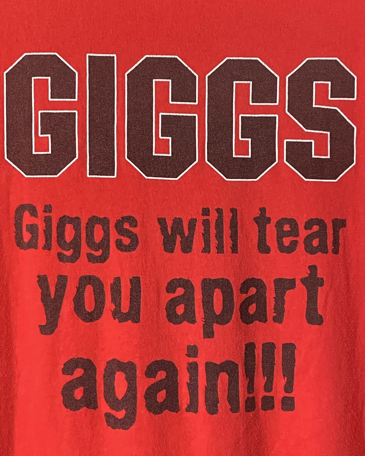 Fruit Of The Loom T shirt Ryan Giggs Manchester United Vintage Love Red Devil Size US L / EU 52-54 / 3 - 8 Thumbnail