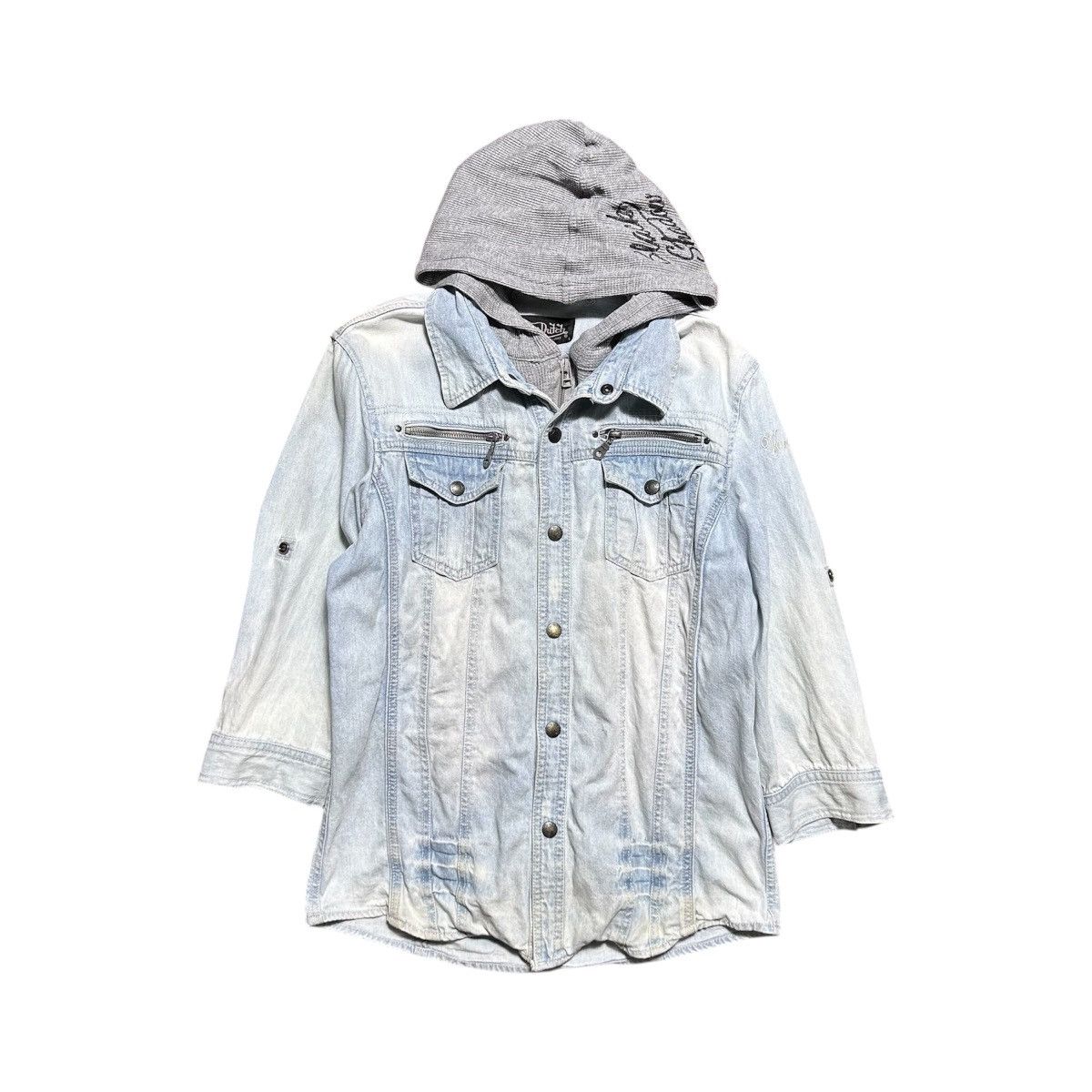 Von Dutch Vintage Von Dutch Hoodie Jeans Jacket Size L / US 10 / IT 46 - 1 Thumbnail