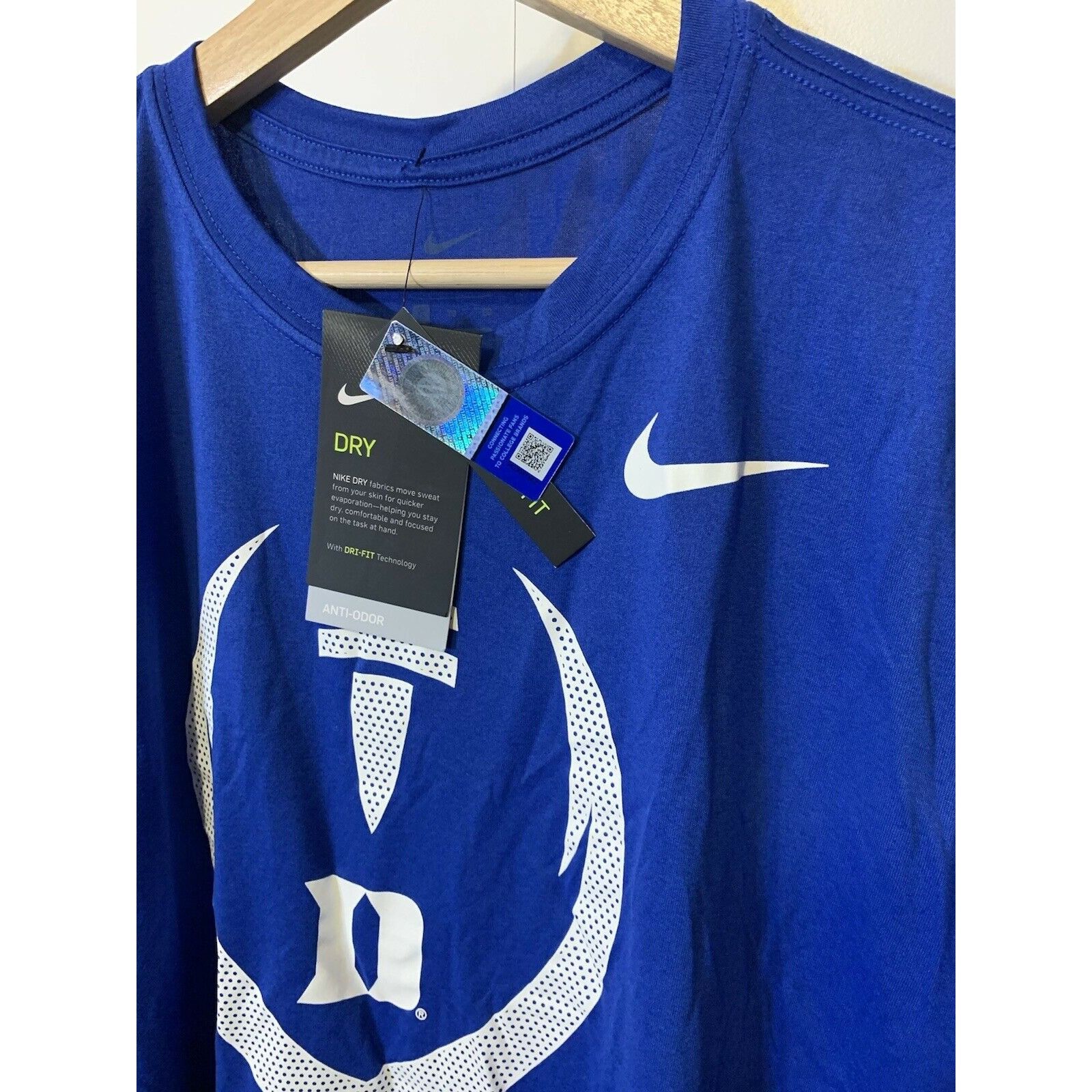 Nike New Nike Dri Fit Football D T-Shirt Men’s Sz XL Blue NWT Size US XL / EU 56 / 4 - 6 Thumbnail