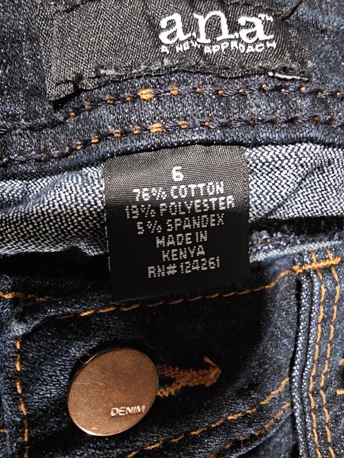Other Ana A New Approach womens blue denim bootcut jeans size 6 Size 28" / US 6 / IT 42 - 4 Thumbnail