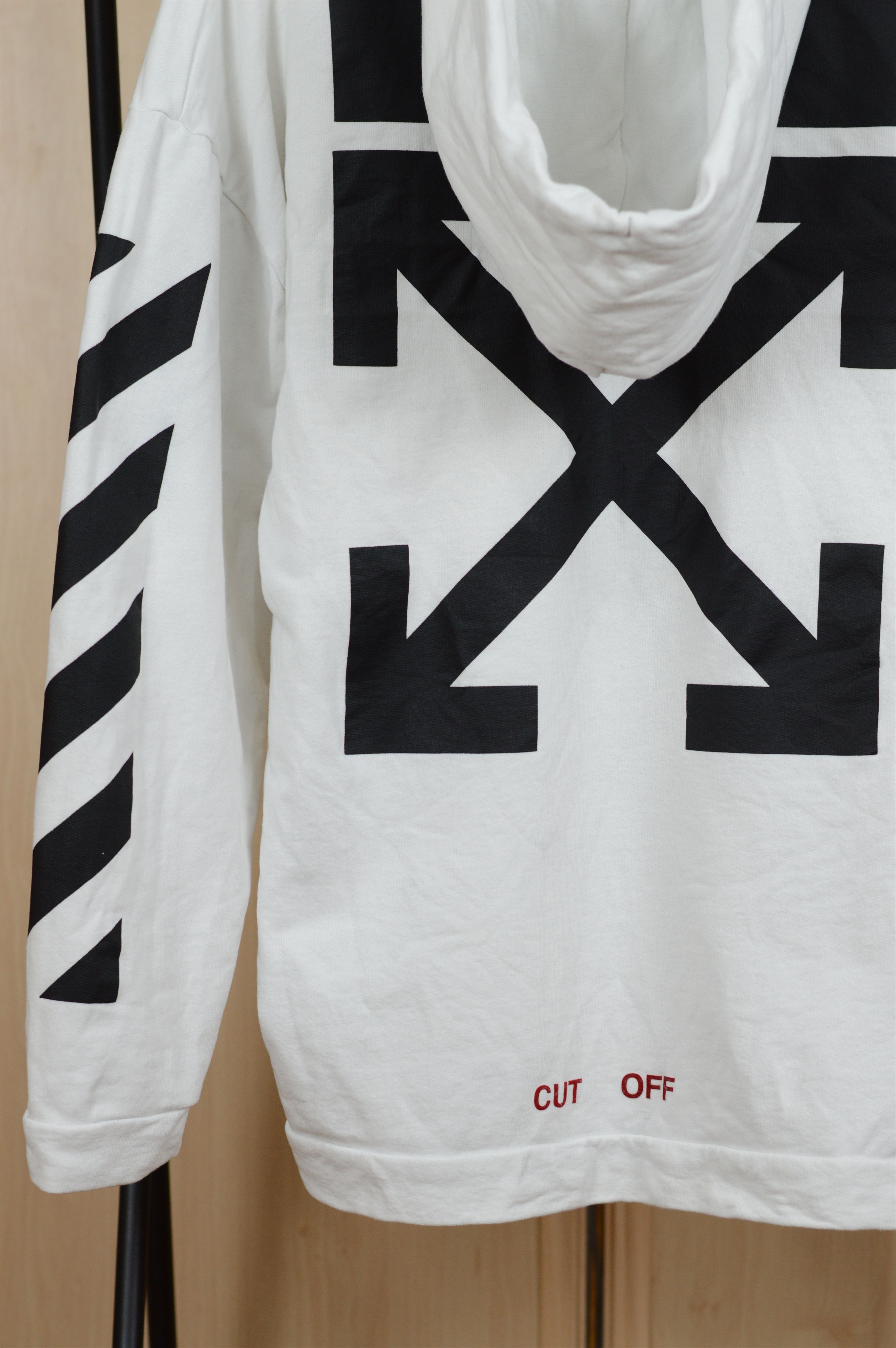 Off-White Off White "Cut Off" Caravaggio Print Hoodie White Size US S / EU 44-46 / 1 - 8 Thumbnail