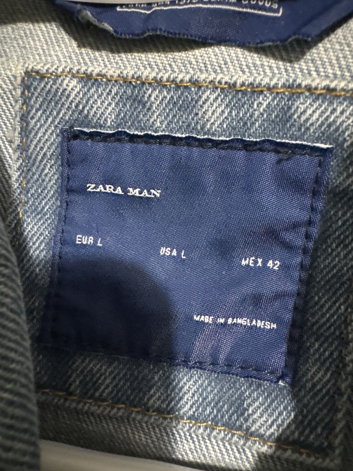 Zara Zara Jean Jacket Size US L / EU 52-54 / 3 - 4 Thumbnail
