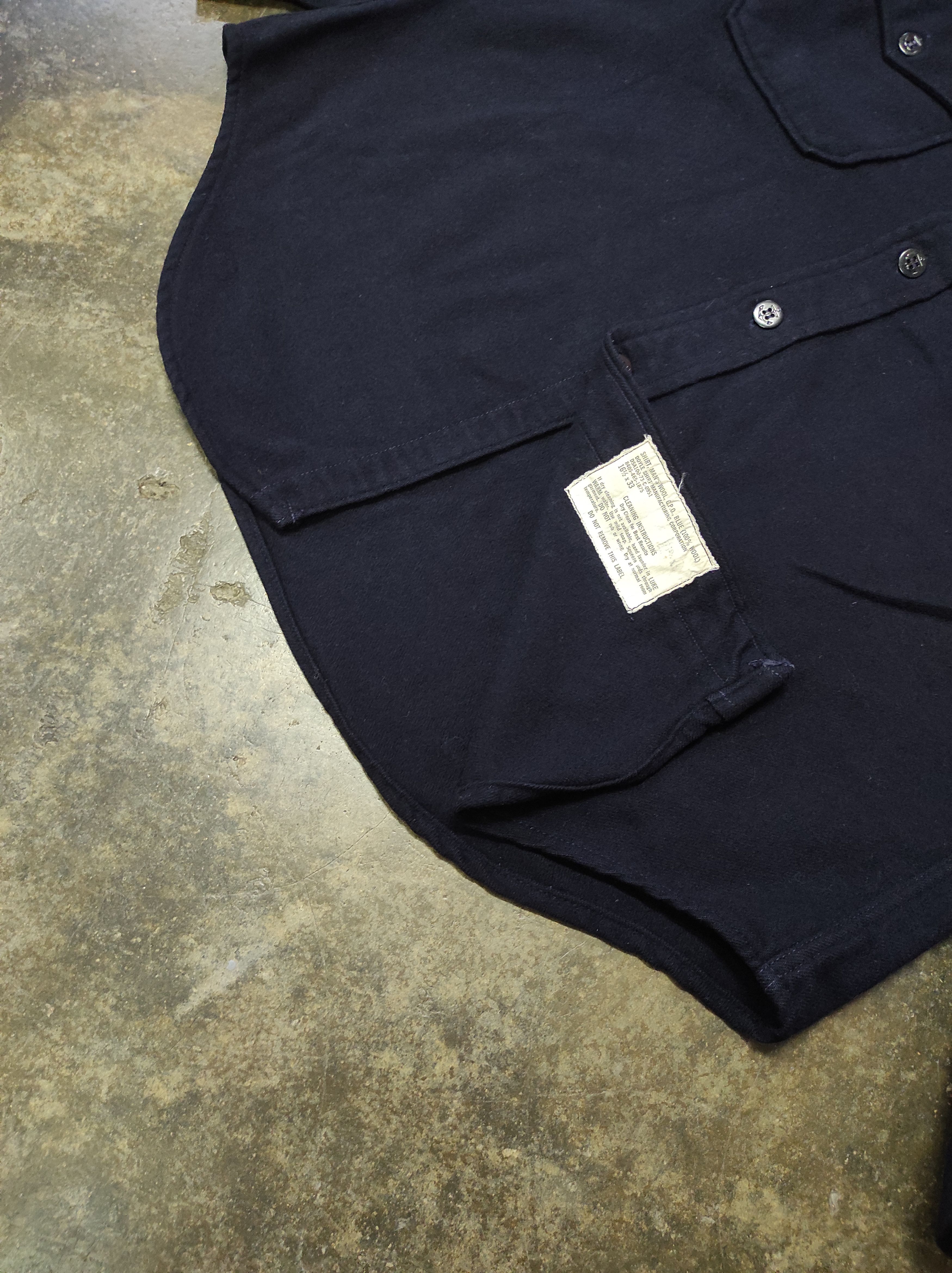 MILITARY MAN'S WOOL CPO BLUE DOYLE SHIRT JACKET