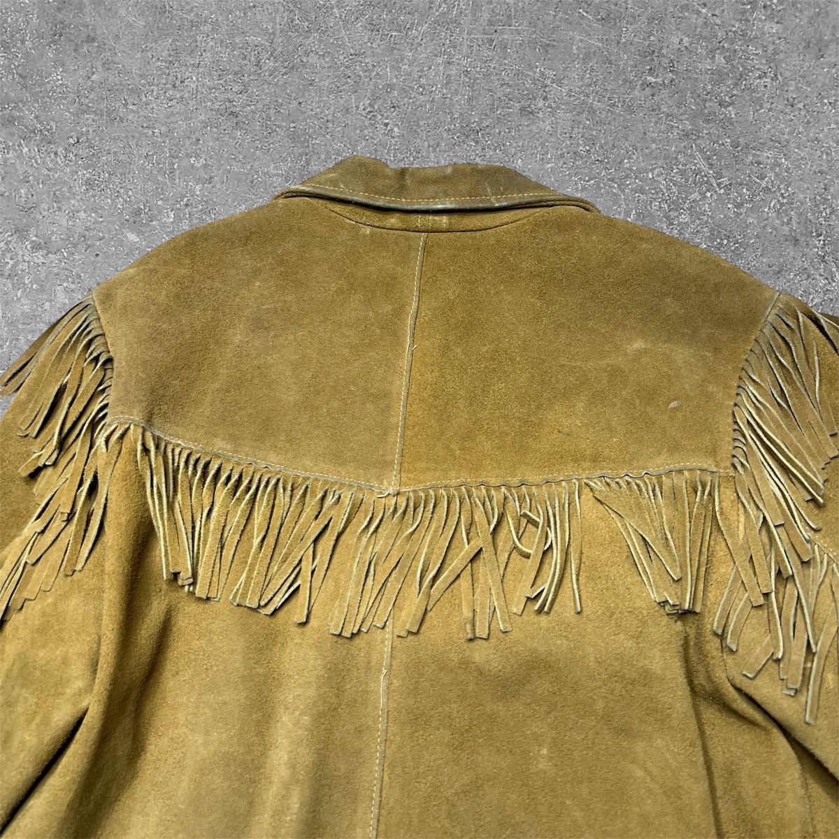 Vintage Vintage 50s 60s Joo Kay Western Fringe Hippie Leather Jacket Size M / US 6-8 / IT 42-44 - 10 Thumbnail