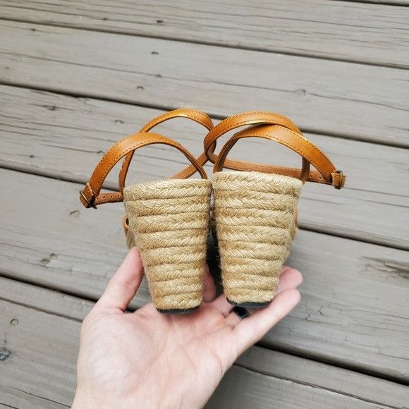 Vintage Vintage 90s y2k Bratz Whiskey Brown Faux Vegan Leather Wedge Size US 8 / IT 38 - 6 Thumbnail