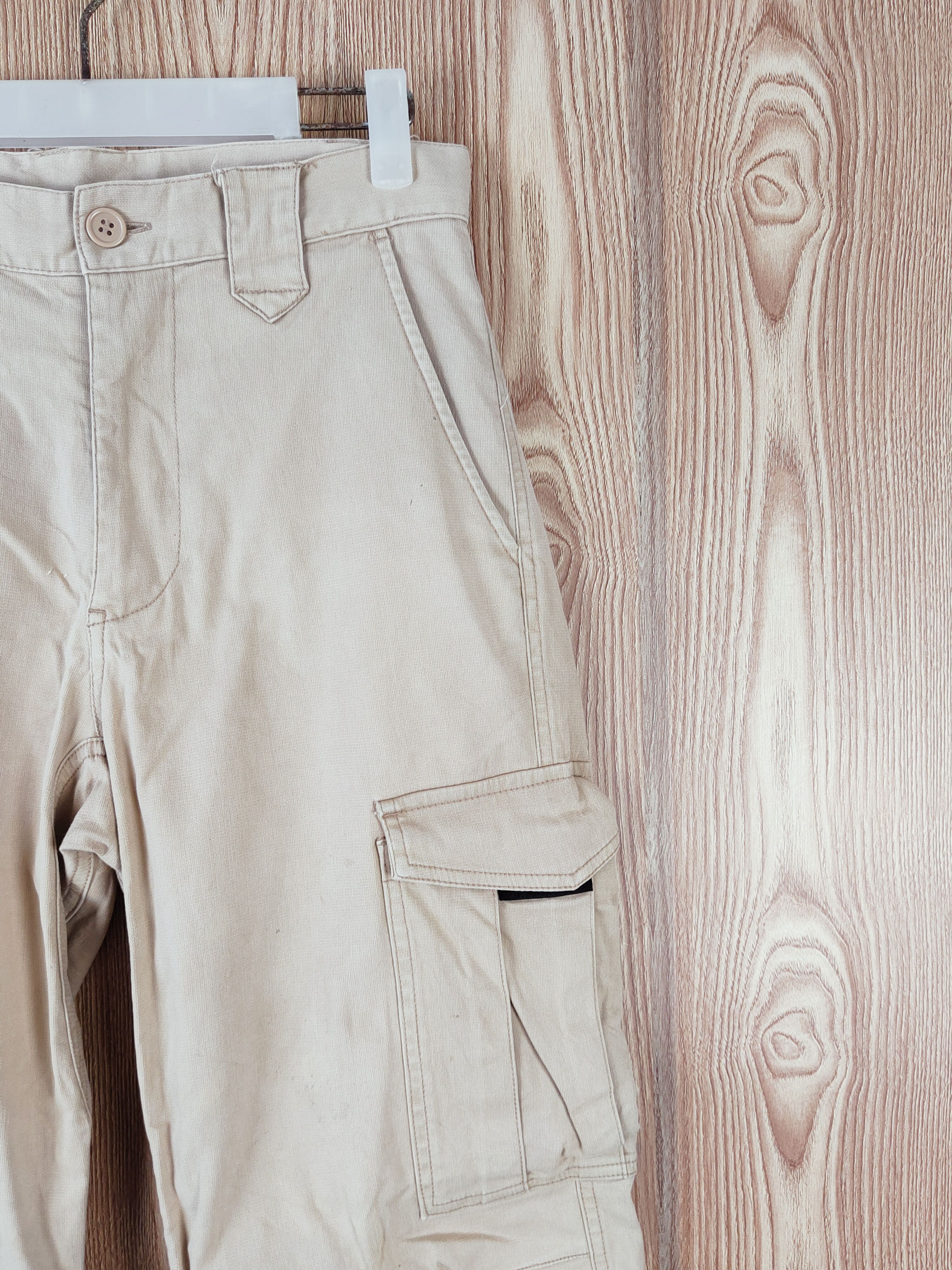 Japanese Brand Japanese Brand Beige Multipocket Tactical Cargo Pants #W454 Size US 29 - 5 Thumbnail