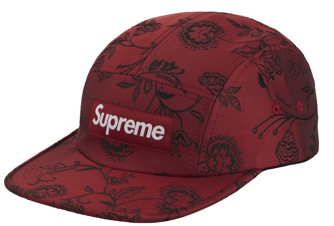 Supreme Supreme Floral Jacquard Camp Cap Red Sz Adjustable Size ONE SIZE - 1 Thumbnail