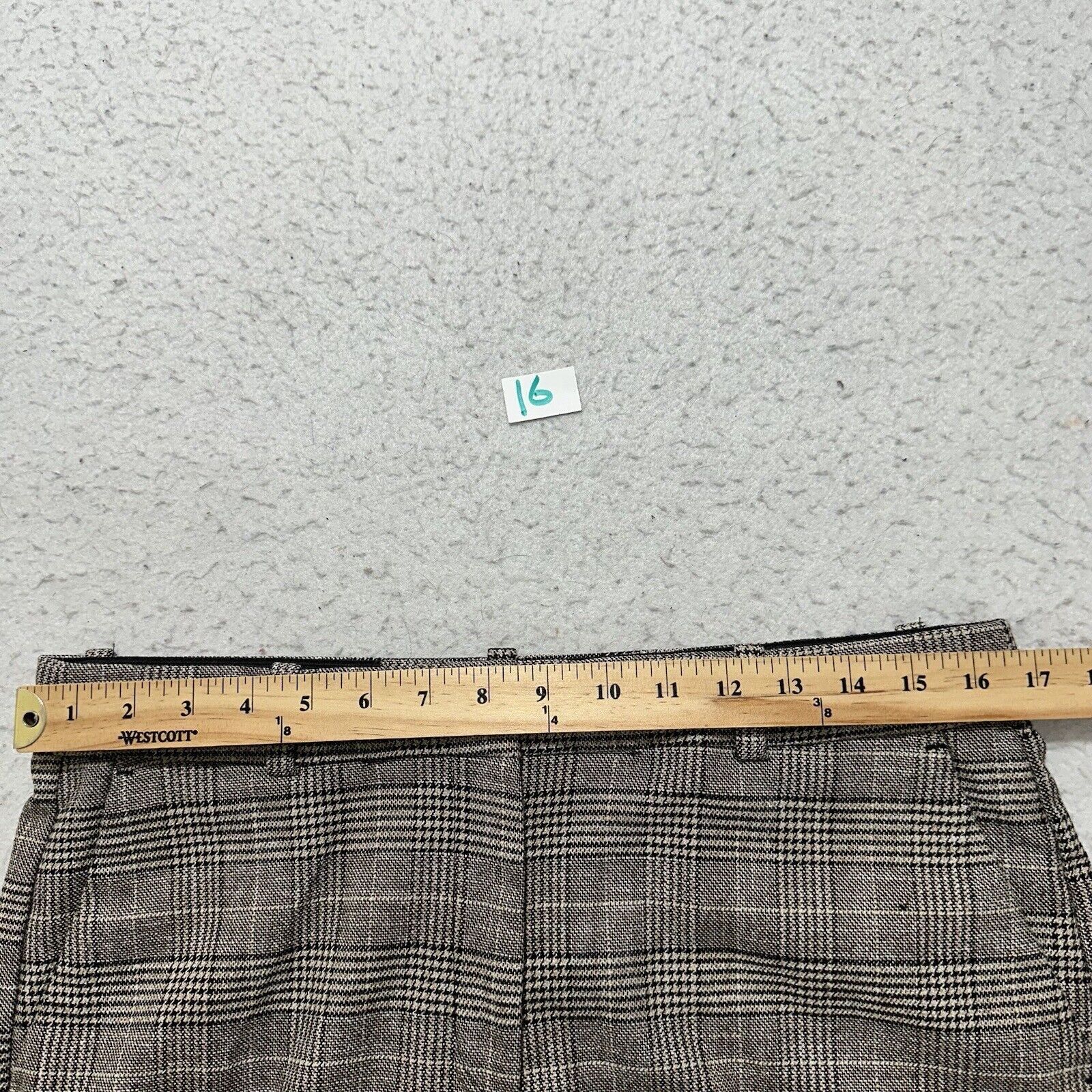 H&M H&M 14 Stovepipe Pants Plaid Striped Trousers Gray Slacks Size 36" / US 14 / IT 50 - 10 Thumbnail