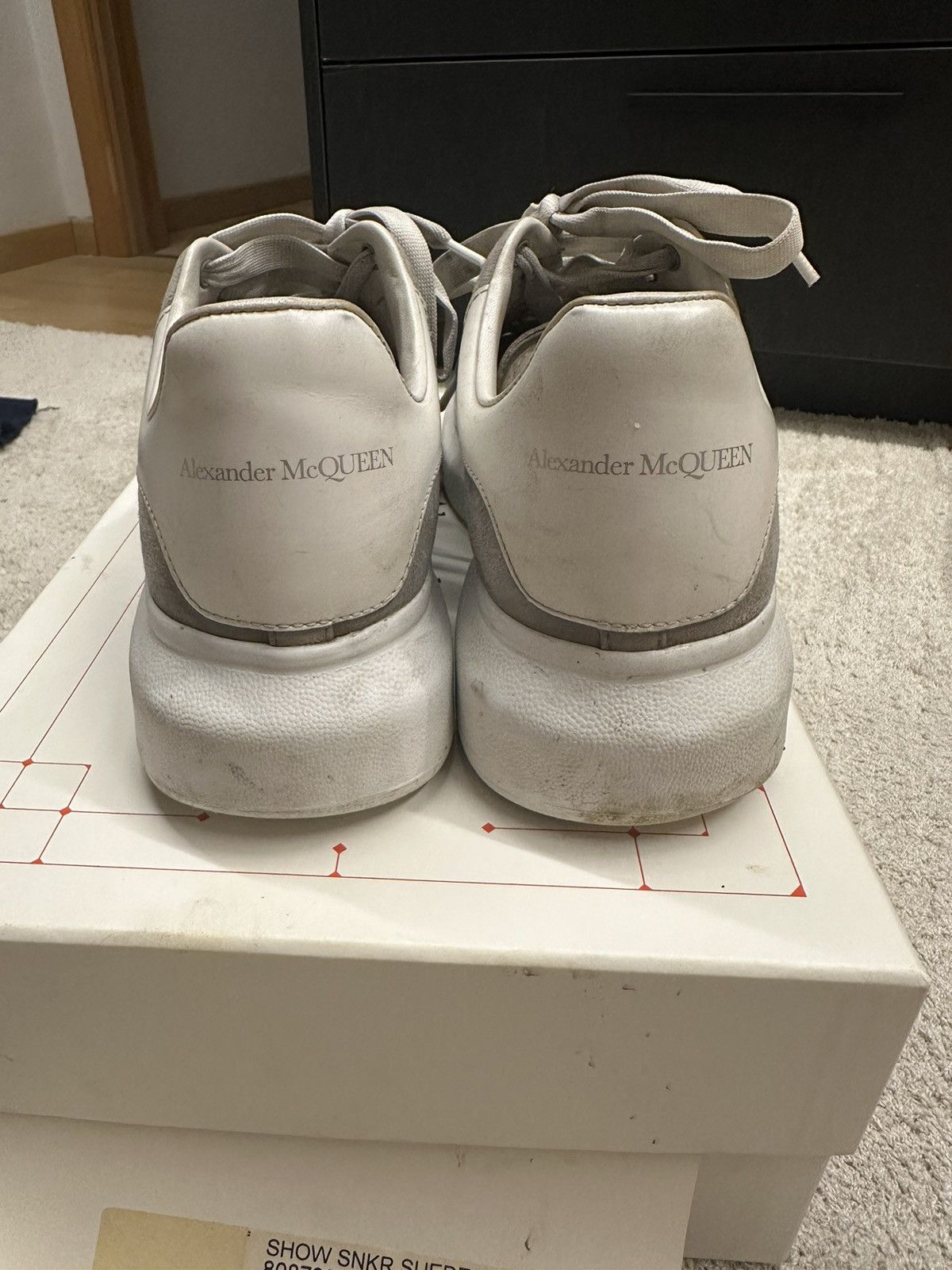 Alexander McQueen × Designer Alexander Mcqueen Grey Suede SNKR Size US 7 / EU 40 - 3 Thumbnail