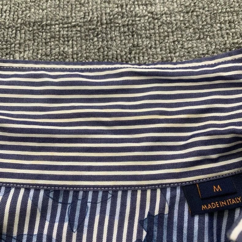 Louis Vuitton Blue Striped Tie -2505 Size US M / EU 48-50 / 2 - 7 Thumbnail