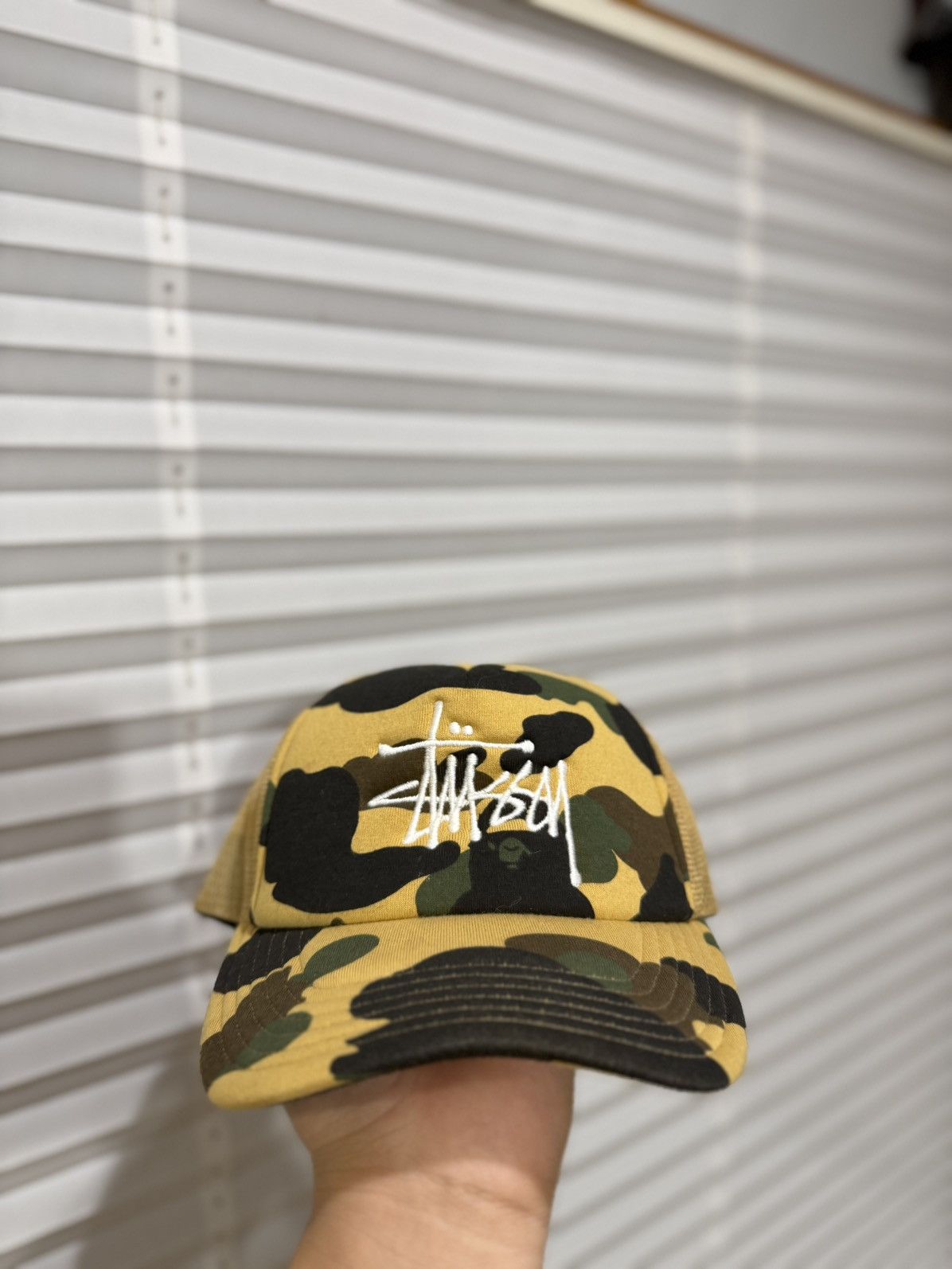 Bape × Stussy SS22 Trucker Cap Size ONE SIZE - 1 Thumbnail