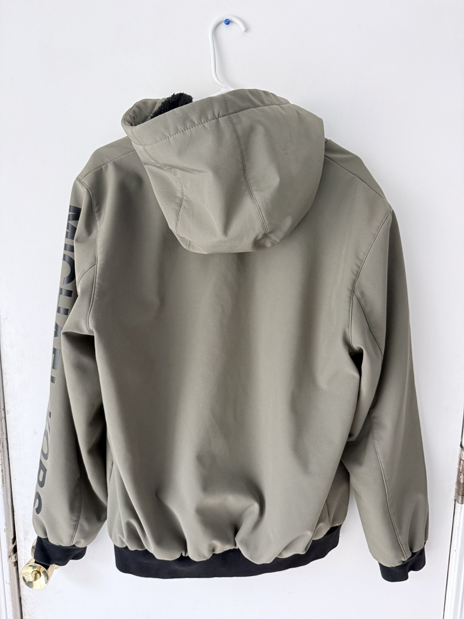 Michael Kors Michael Kors Hooded Fleece-Lined Zip Jacket – Olive Size US M / EU 48-50 / 2 - 2 Thumbnail