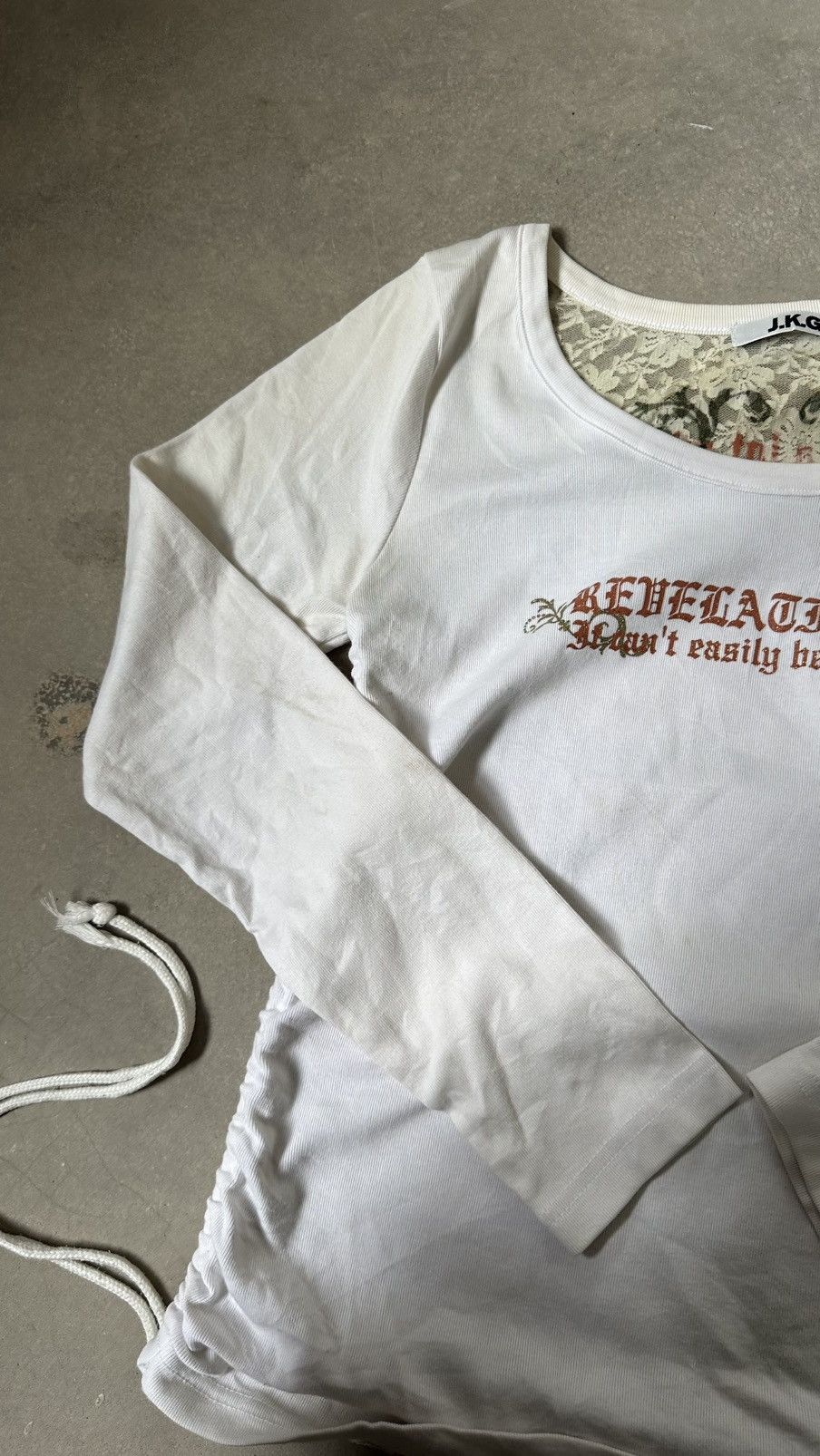 Japanese Brand VINTAGE J.K.G JAPAN POEMS TEE Size US S / EU 44-46 / 1 - 5 Thumbnail