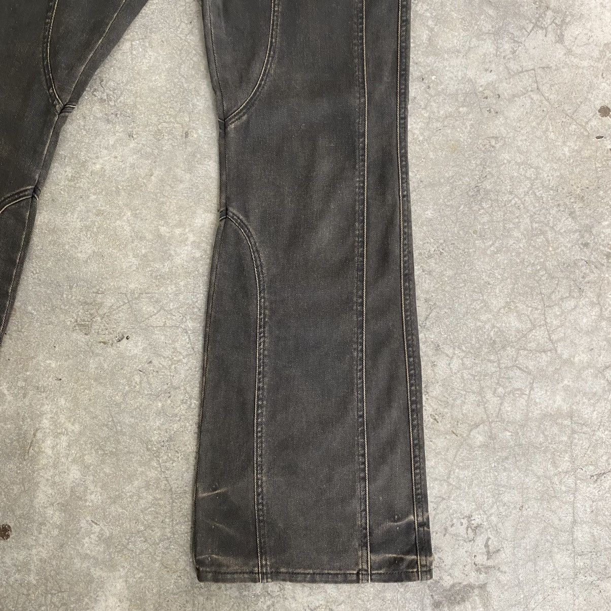 JACKROSE 2000’s Jackrose Coated Panelled Super Flared Jeans Size US 32 / EU 48 - 7 Thumbnail