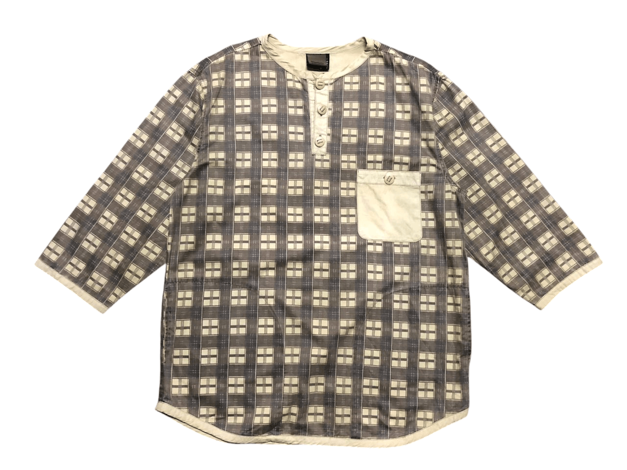 If Six Was Nine × Japanese Brand 2004 Flip The Script Checked Work Gear Shirt Jacket Size US L / EU 52-54 / 3 - 2 Thumbnail