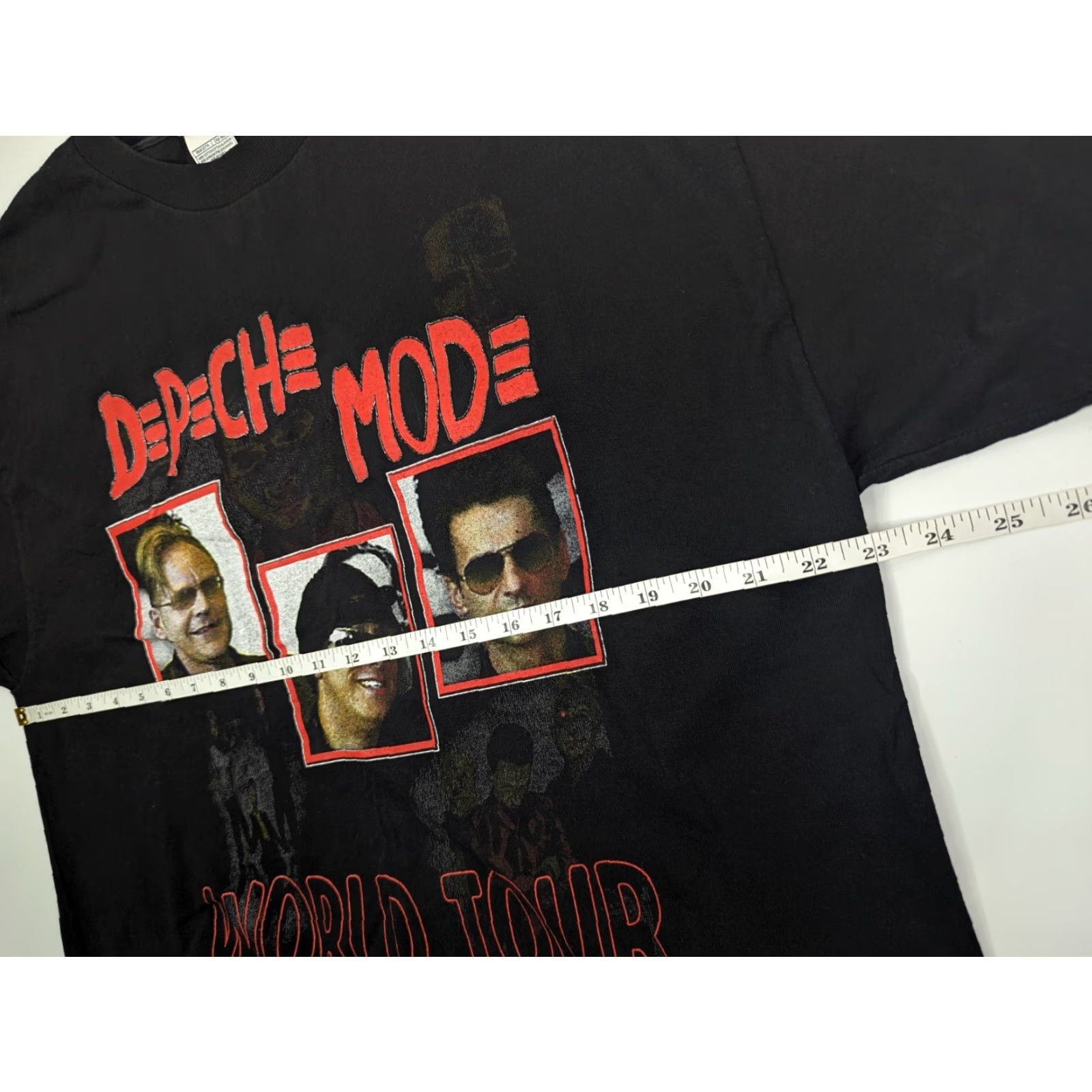 Vintage Depeche Mode Tee Y2K Touring The Angel 2005/2006 World Tour XL Black Cotton Blend T-Shirt Men Short Sleeve Band Size ONE SIZE - 6 Thumbnail