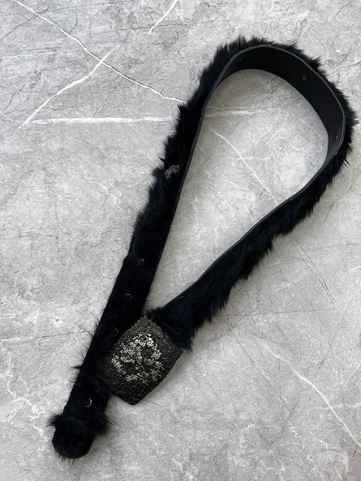 Hysteric Glamour Punk 90s grunge real fur belt goth emo Size ONE SIZE - 2 Thumbnail