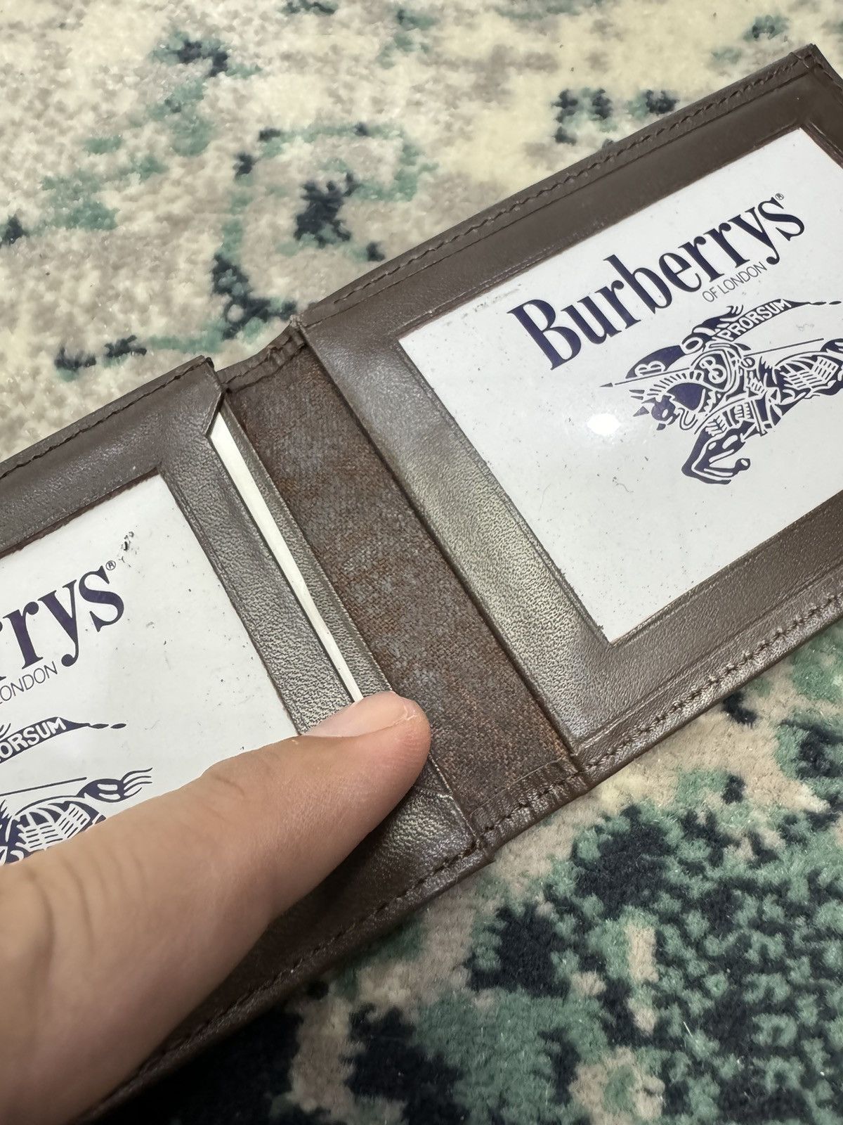 Burberry VINTAGE BURBERRY BIFOLD CARD HOLDER NOVA CHECK Size ONE SIZE - 4 Thumbnail