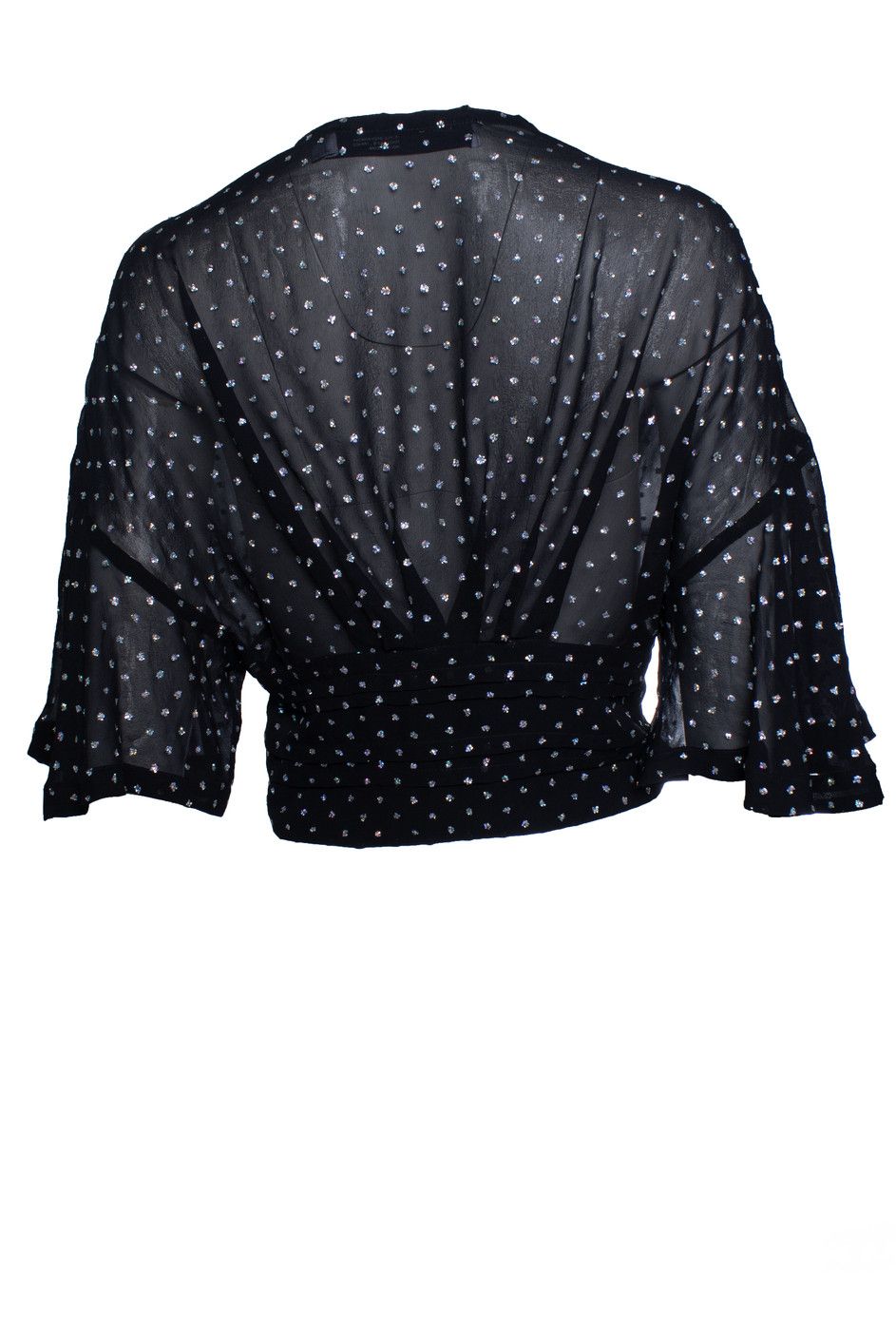Iro IRO, lurex Jucita dotted crop sheer top Size S / US 4 / IT 40 - 3 Thumbnail