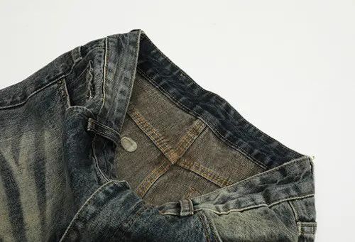 Japanese Brand American street retro washed distressed jeans y2k Size US 32 / EU 48 - 4 Thumbnail