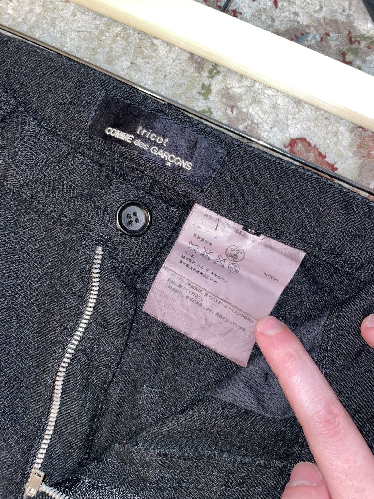 Comme des Garcons Comme des Garçons tricot AD2006 flared cropped wool pants Size US 32 / EU 48 - 3 Thumbnail