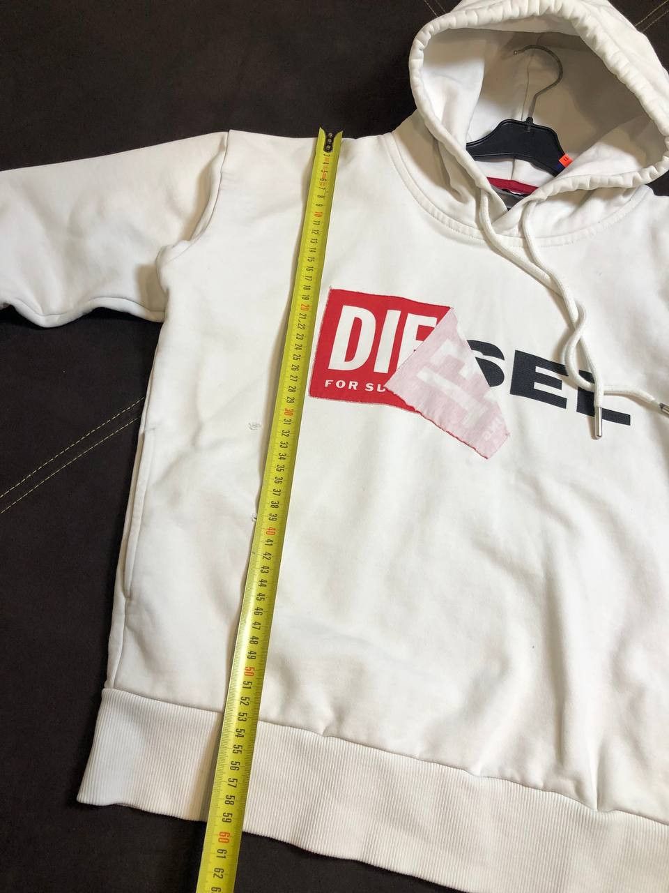 Diesel Vintage Y2K Diesel Hybrid Logo White Boxy Hoodie Size US XXS / EU 40 - 13 Thumbnail
