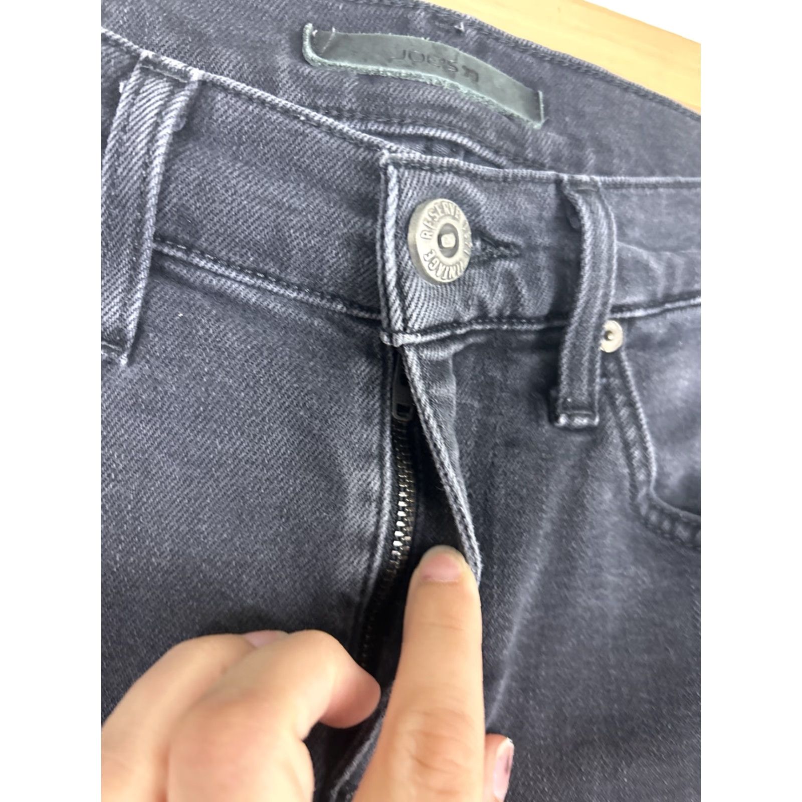 Vintage Joes Jeans Mens Jeans 29x28 Black Straight Narrow Denim Jeans Size US 29 - 7 Thumbnail
