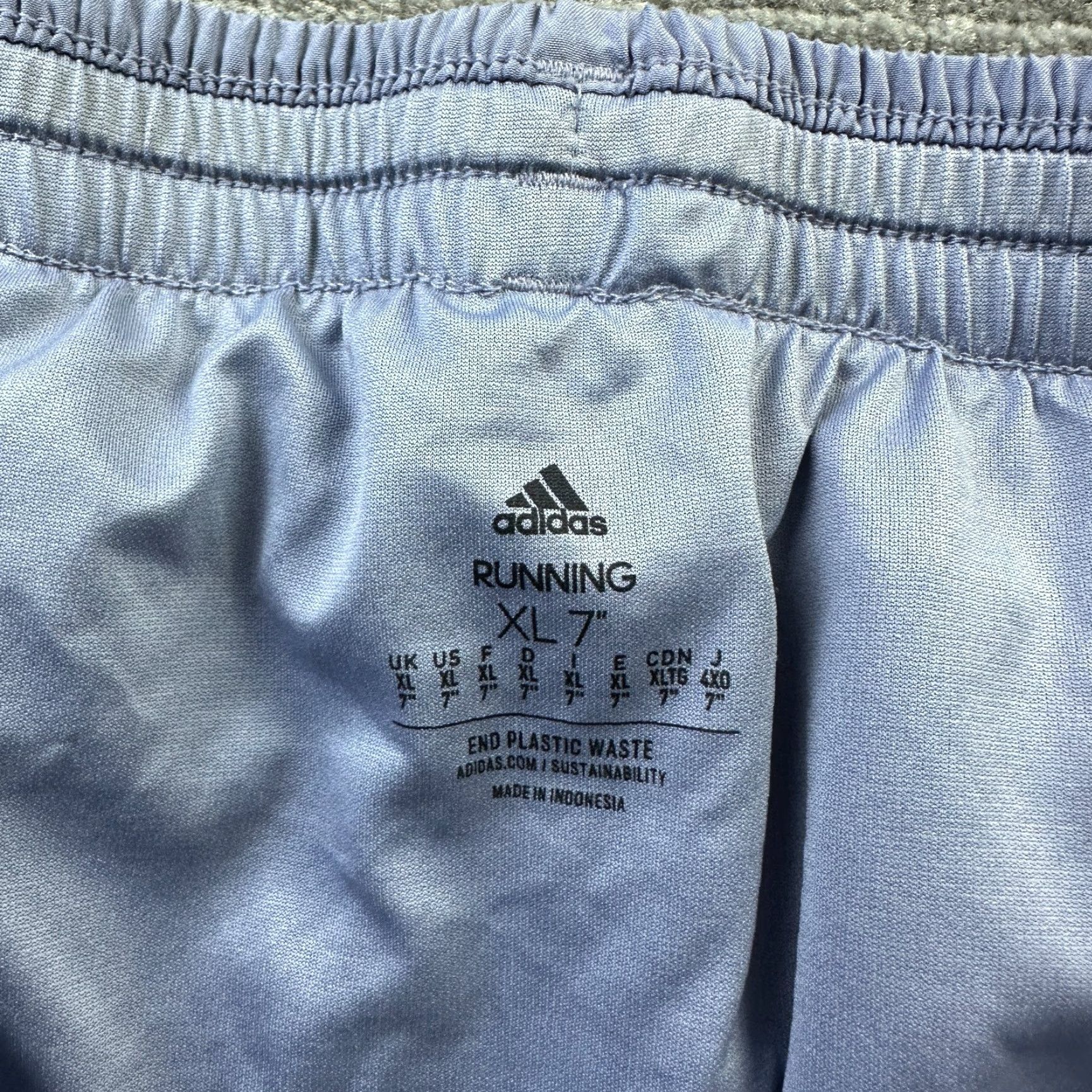 Adidas Adidas Shorts XL Blue Lined 7" Running Boston Marathon 2023 Men's Regular Athletic Breathable Pockets Drawstring Lightweight Size US 36 / EU 52 - 6 Thumbnail