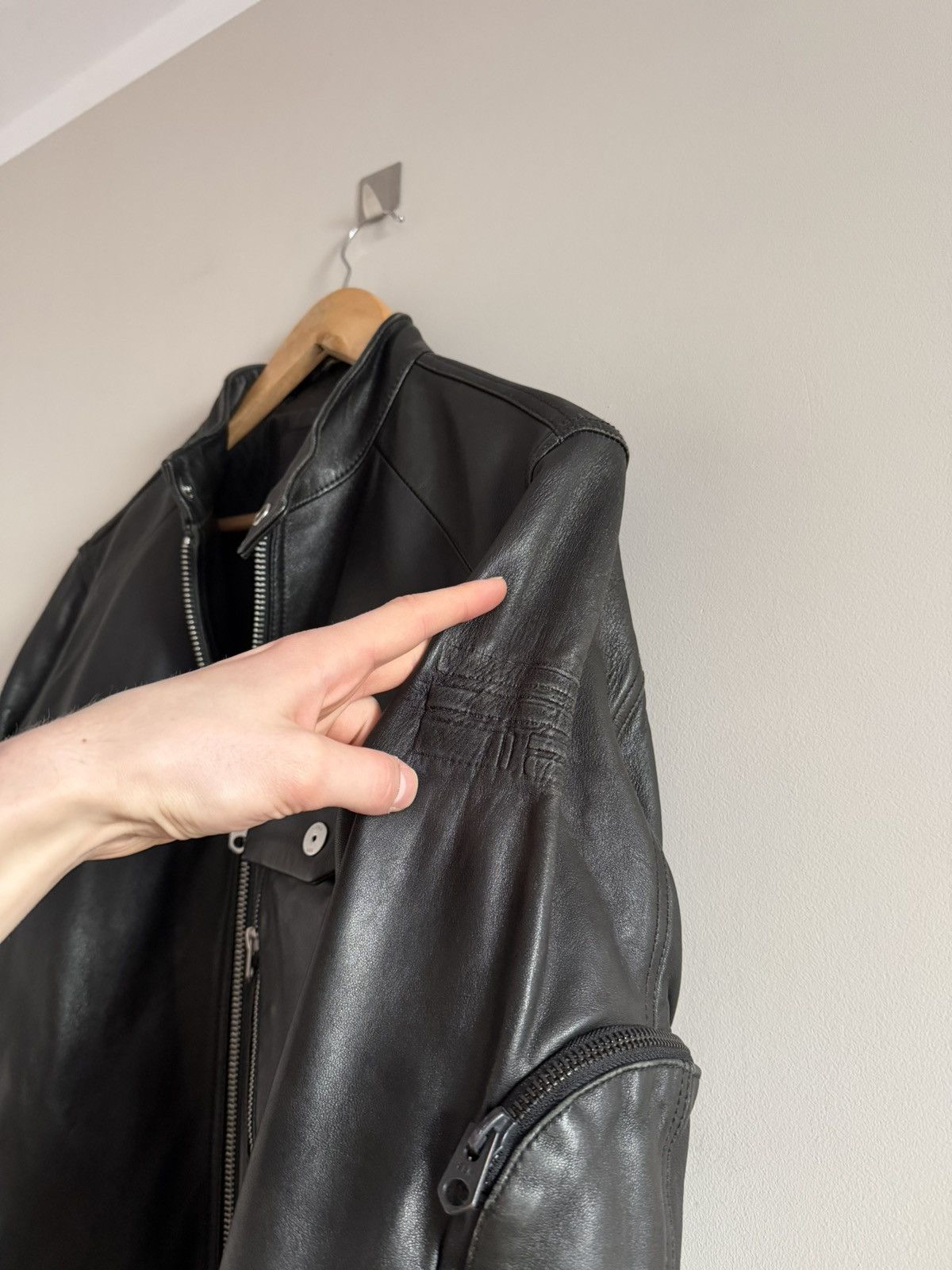 G-Star G-Star RAW Black Leather Moto Jacket Size US M / EU 48-50 / 2 - 3 Thumbnail