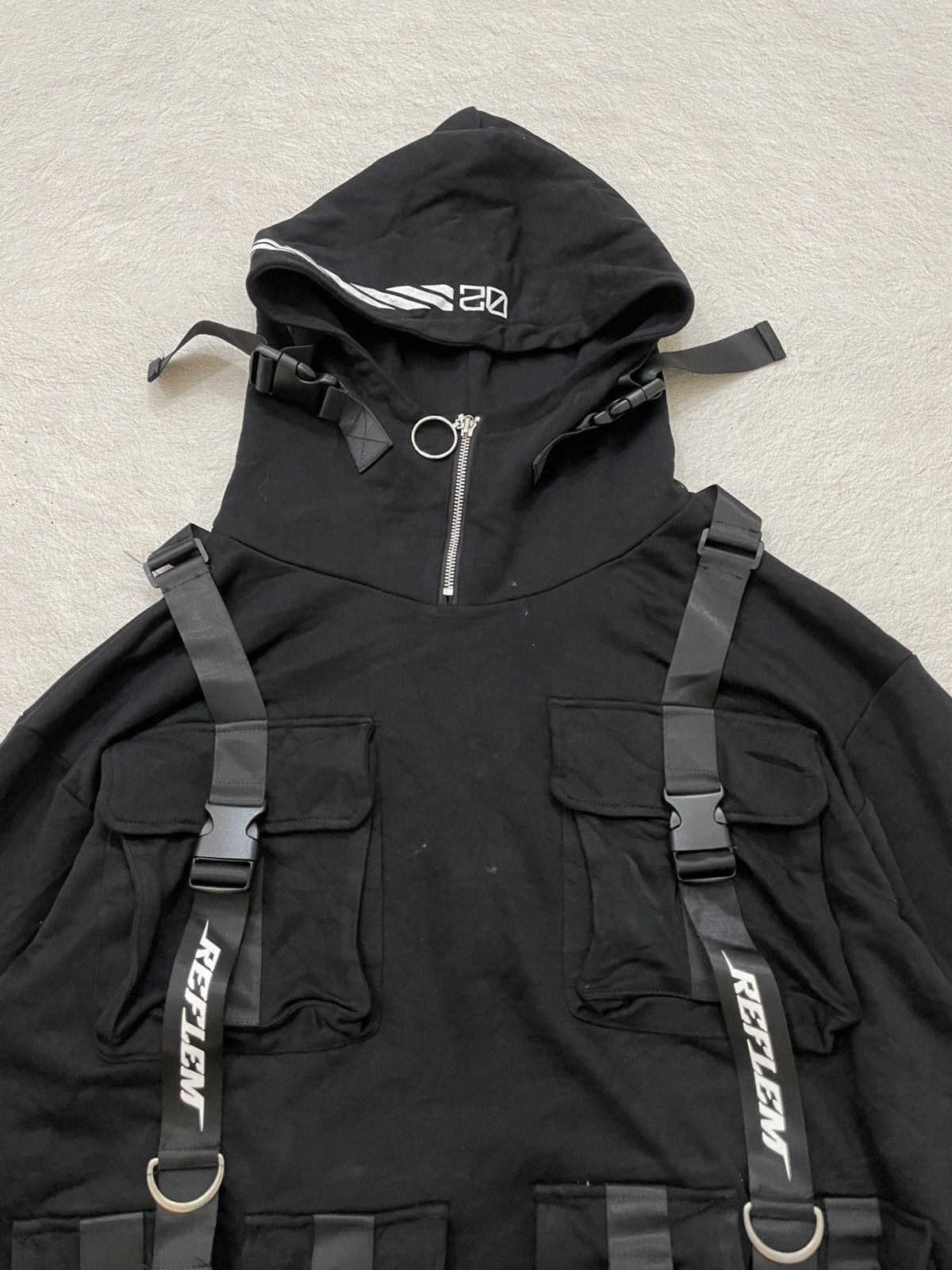 Japanese Brand 00s Tactical Harness Hoodie Techwear Bondage Y2K LGB Hysteri Size US XL / EU 56 / 4 - 2 Thumbnail
