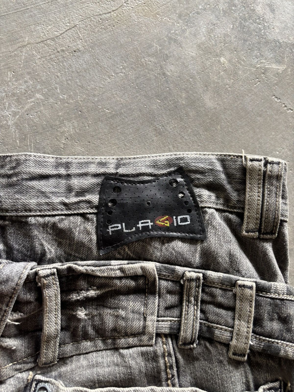 Japanese Brand Distressed double waist lace up jeans punk grungy stye Size US 32 / EU 48 - 16 Thumbnail