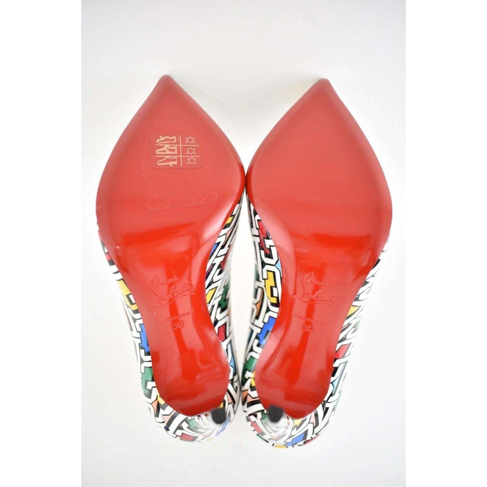 Christian Louboutin Christian Louboutin Hot Chick 100 Patent CL 3D Size US 6 / IT 36 - 12 Thumbnail