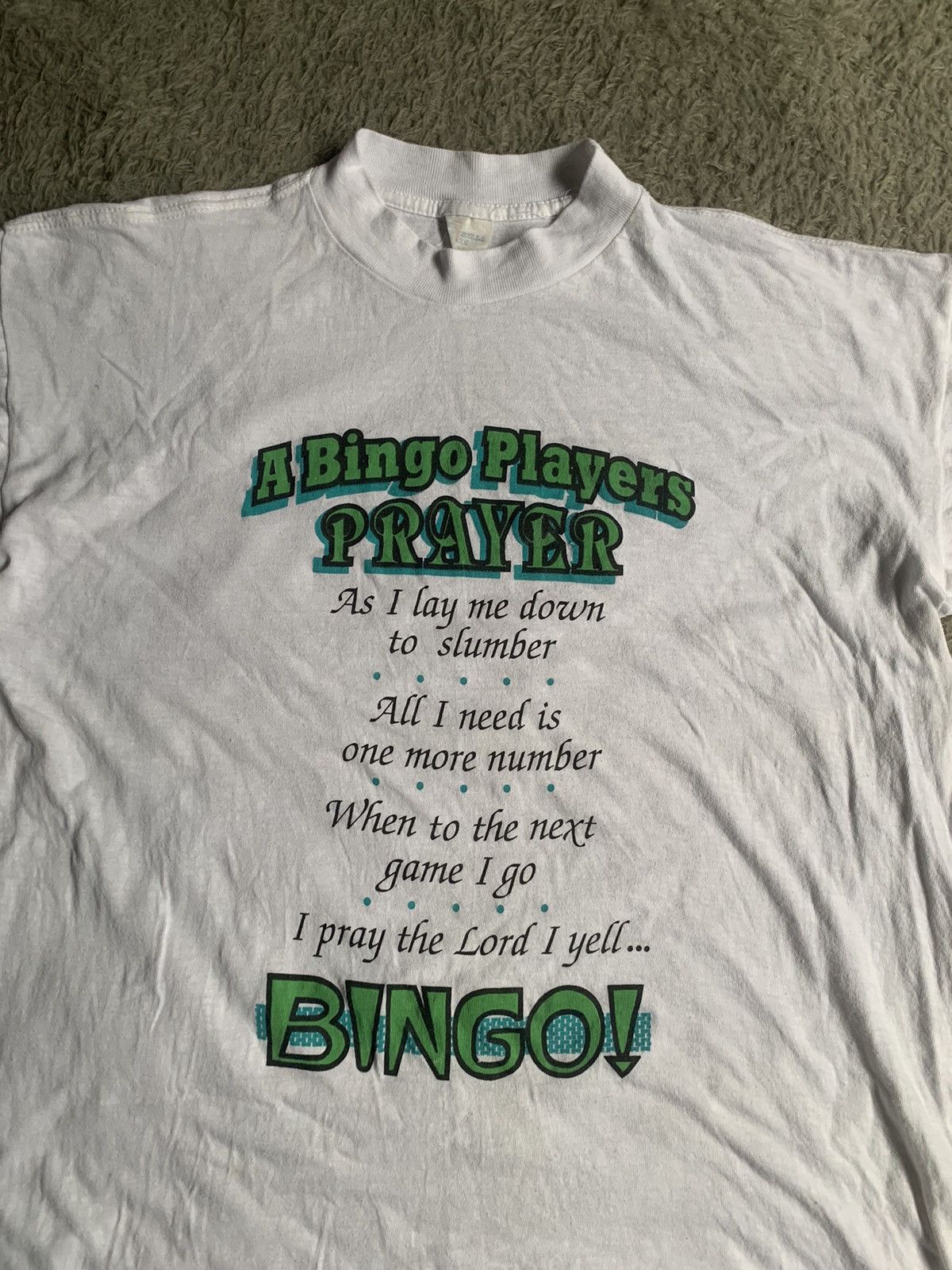 Vintage Vintage 90s Humor Quotes Bingo Tee Size US XL / EU 56 / 4 - 2 Thumbnail