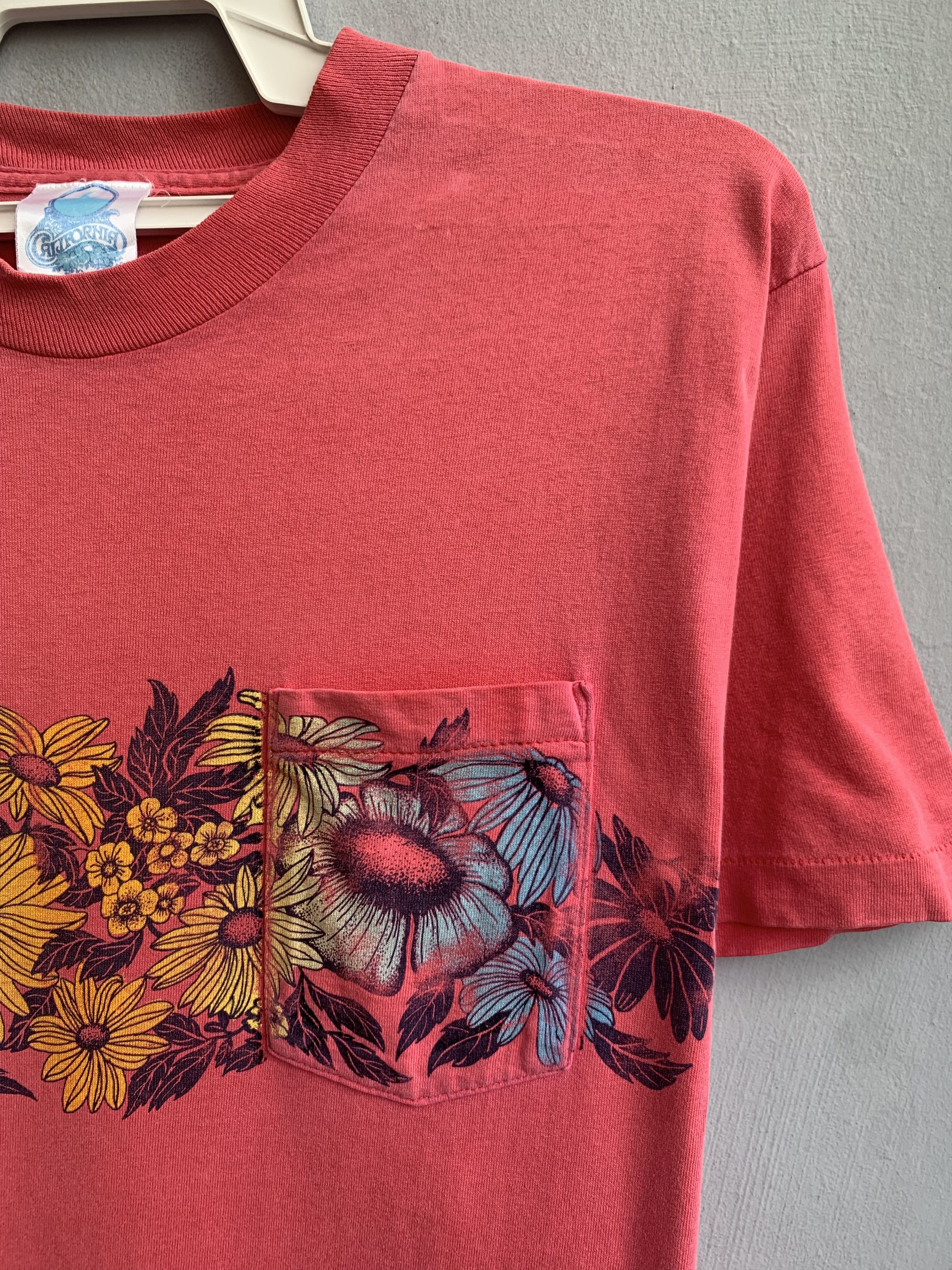 Vintage Floral Single Pocket Vintage Shirt Size US M / EU 48-50 / 2 - 2 Thumbnail