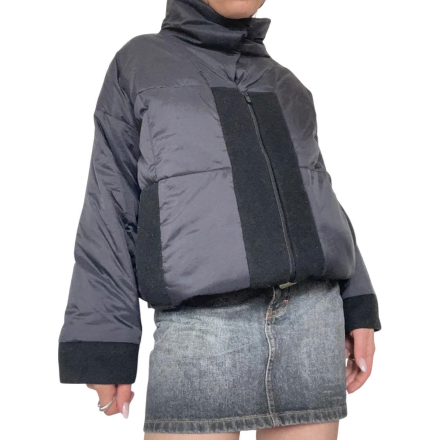 Cop Copine The Cop Copine Wool Detailed Puffer Jacket Size ONE SIZE - 1 Thumbnail