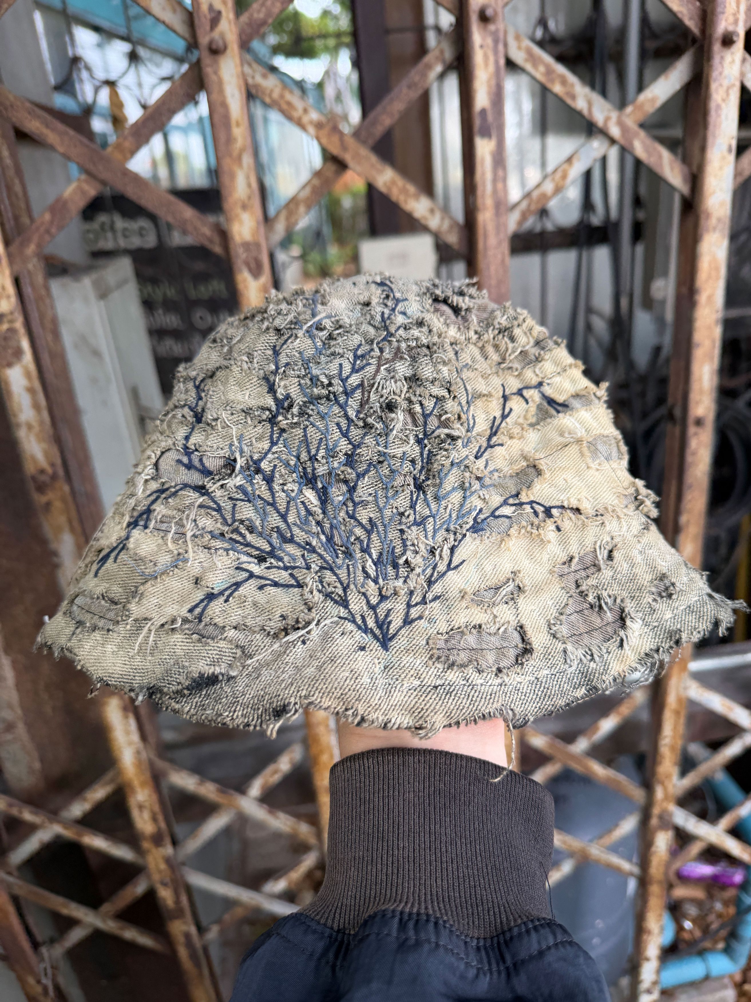 Japanese Brand 1/1 boro bucket hat Size ONE SIZE - 1 Thumbnail