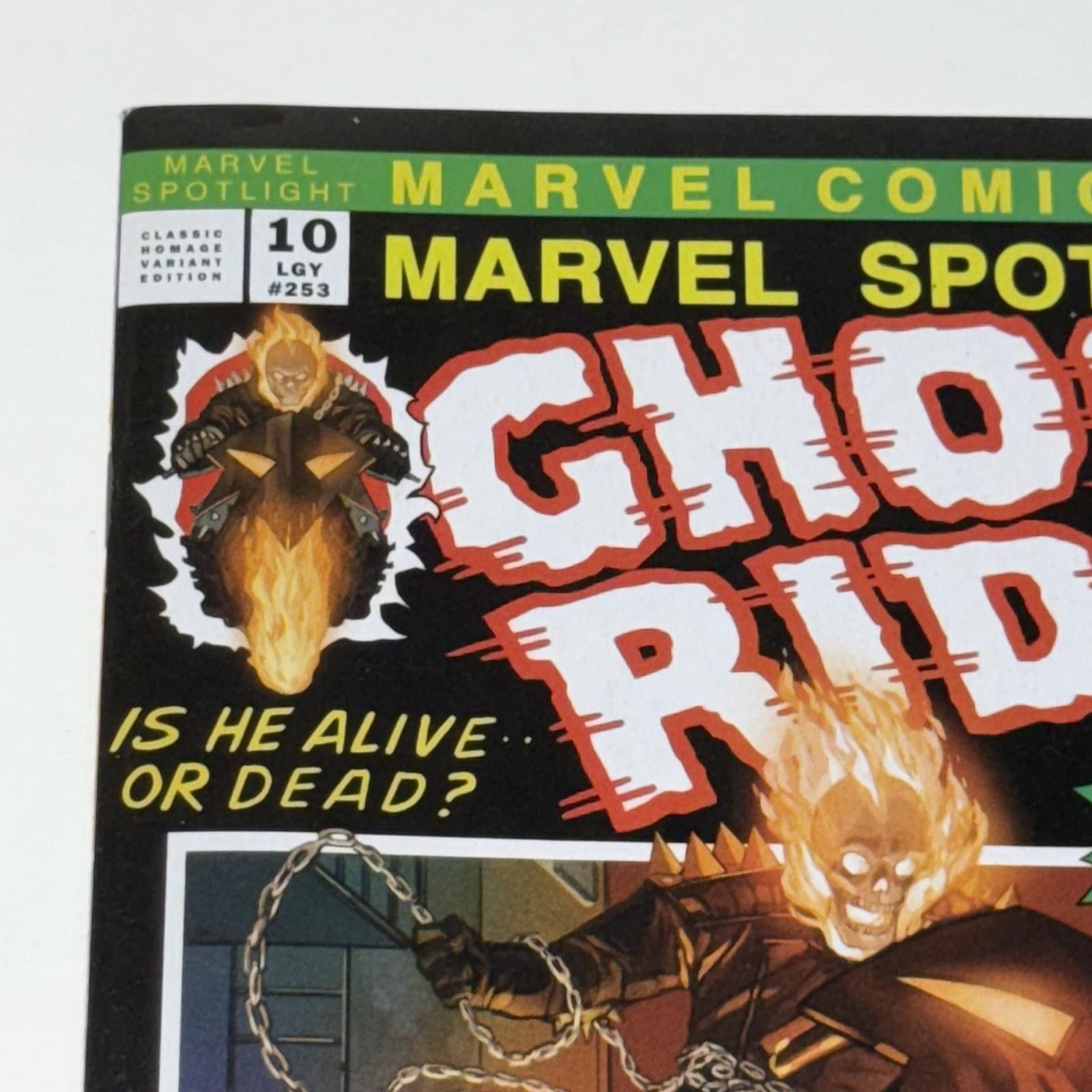 Marvel Comics 2023 Marvel Ghost Rider #10 HOMAGE VARIANT LGY #253 VF/NM+ Size ONE SIZE - 2 Thumbnail