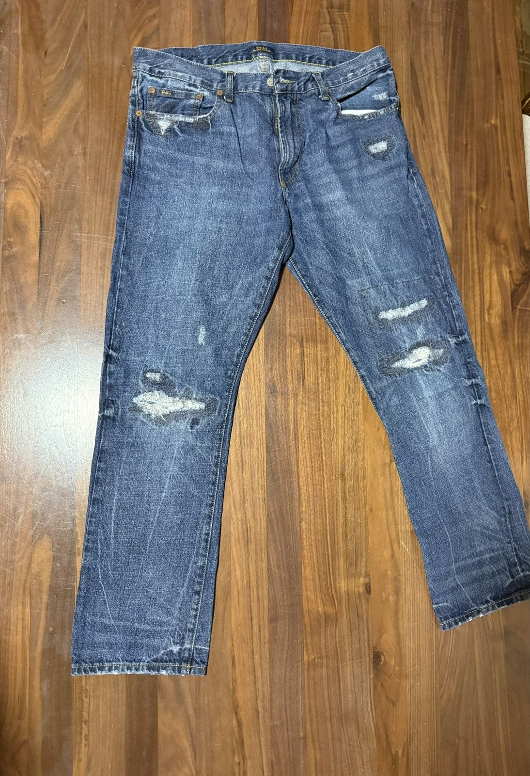 Polo Ralph Lauren Polo Ralph Lauren Blue Jeans Size 34/32 Varick Slim Straight Size US 34 / EU 50 - 1 Thumbnail