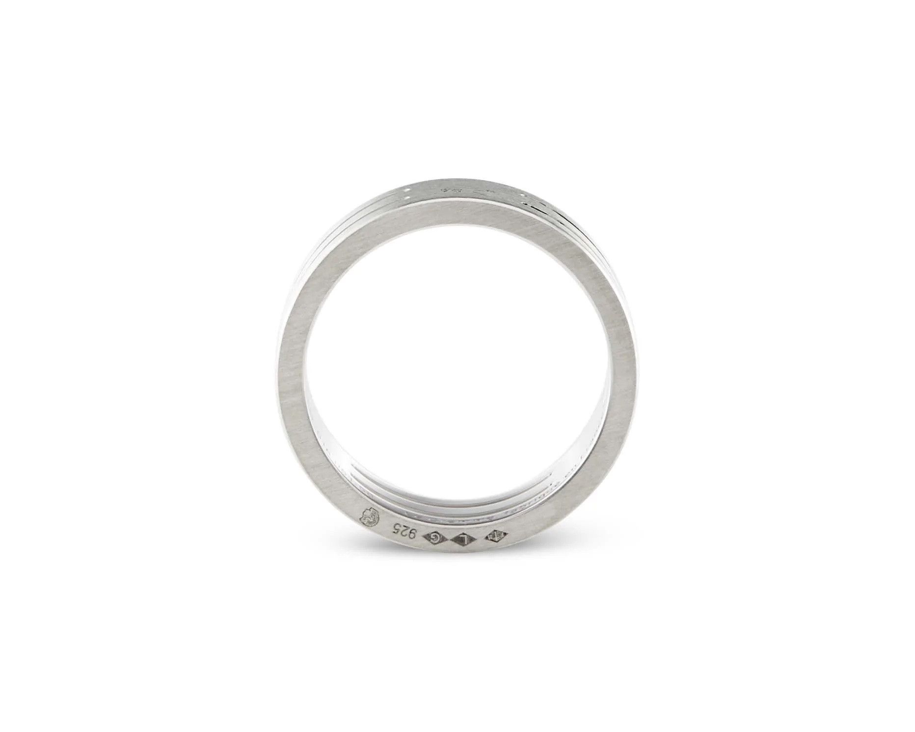 Le Gramme 925 sterling silver brushed perforated ribbon ring la 7g Size ONE SIZE - 2 Thumbnail