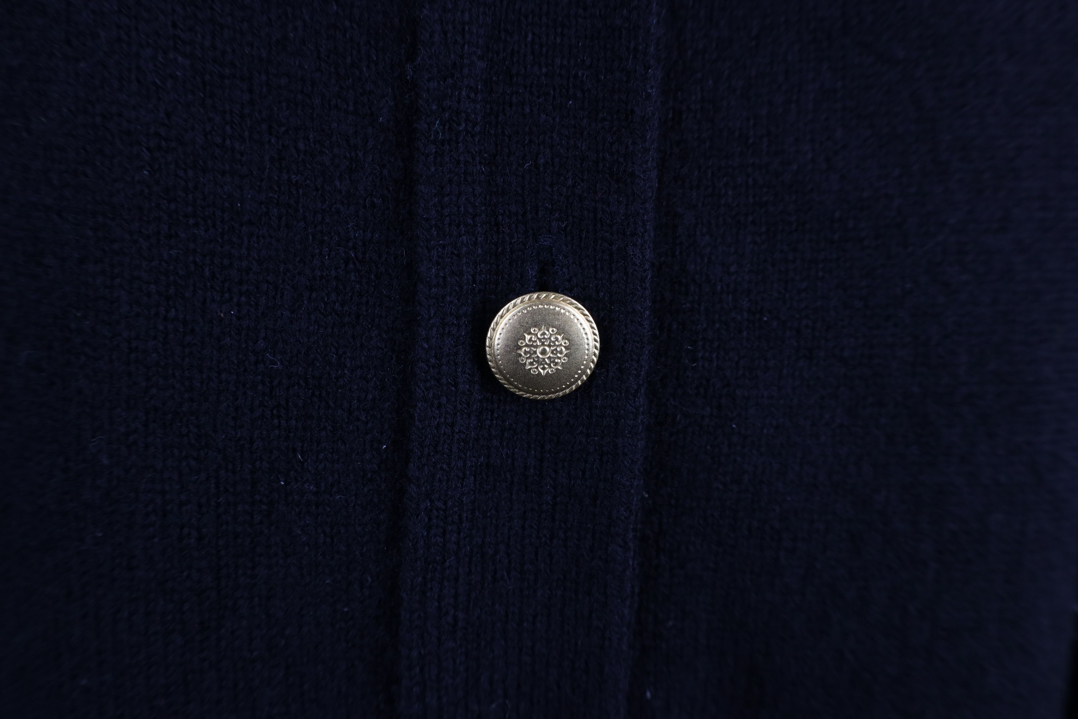 Pendleton × Vintage Vintage 90s Pendleton Knit Button Cardigan Sweater Black Size XL / US 12-14 / IT 48-50 - 4 Thumbnail