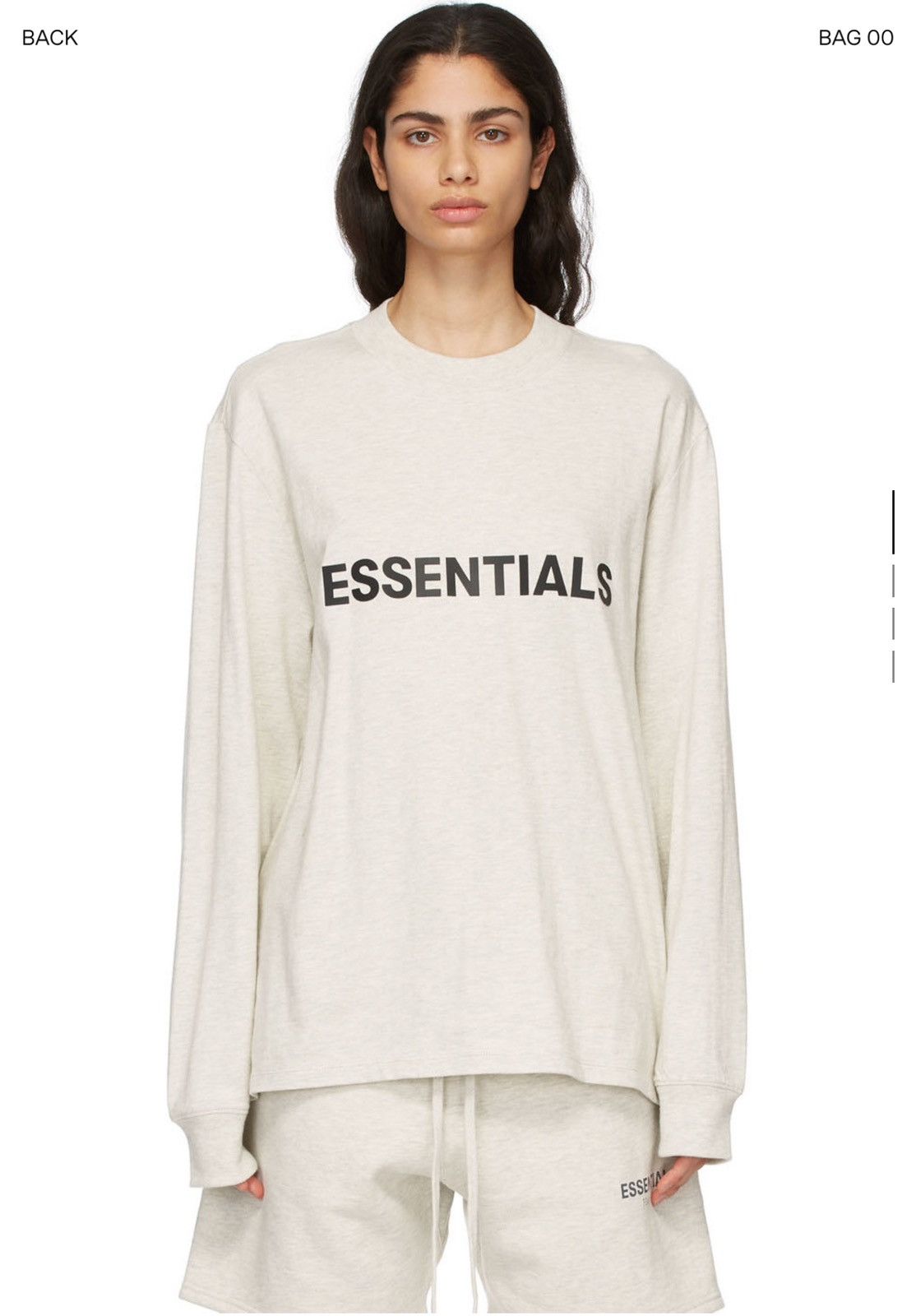 FOG × Fear of God × Pacsun FEAR OF GOD ESSENTIALS Applique Logo Long Sleeve T-Shirt Size US S / EU 44-46 / 1 - 8 Thumbnail
