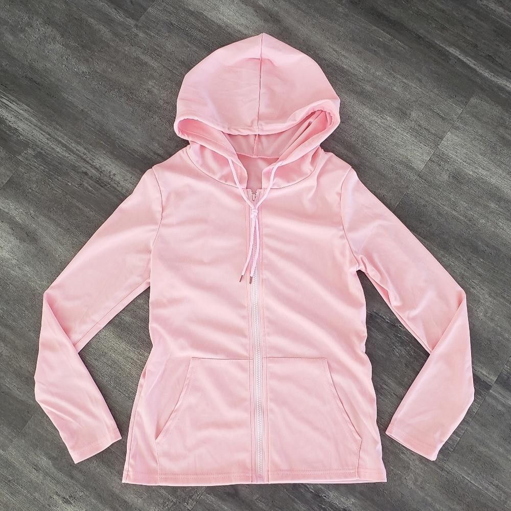 Designer Light Pink VVV Athletic Zip Up Size 28" / US 6 / IT 42 - 1 Thumbnail