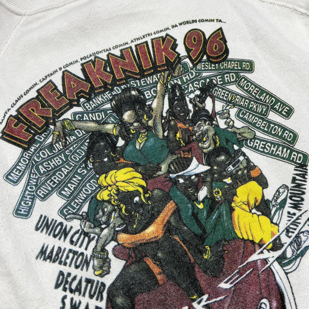 Rap Tees × Vintage Vintage 1996 Freaknik Festival Atlanta Georgia Sweatshirt Size US L / EU 52-54 / 3 - 9 Thumbnail